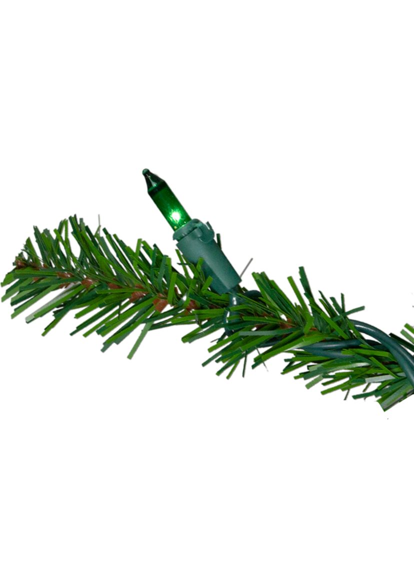 Set of 3 Pre-Lit Slim Alpine Artificial Christmas Trees 5 - Multicolor Lights