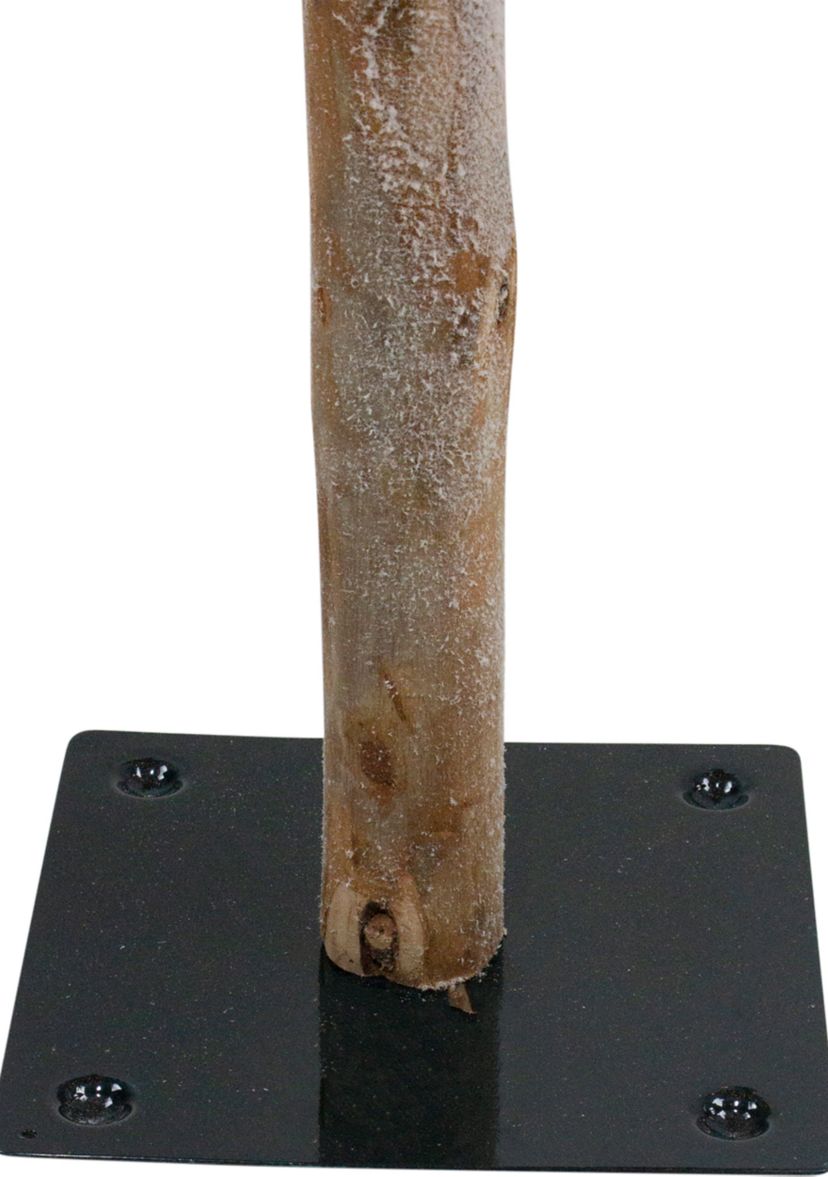 Set of 3 Flocked Alpine Artificial Christmas Trees 5 - Unlit