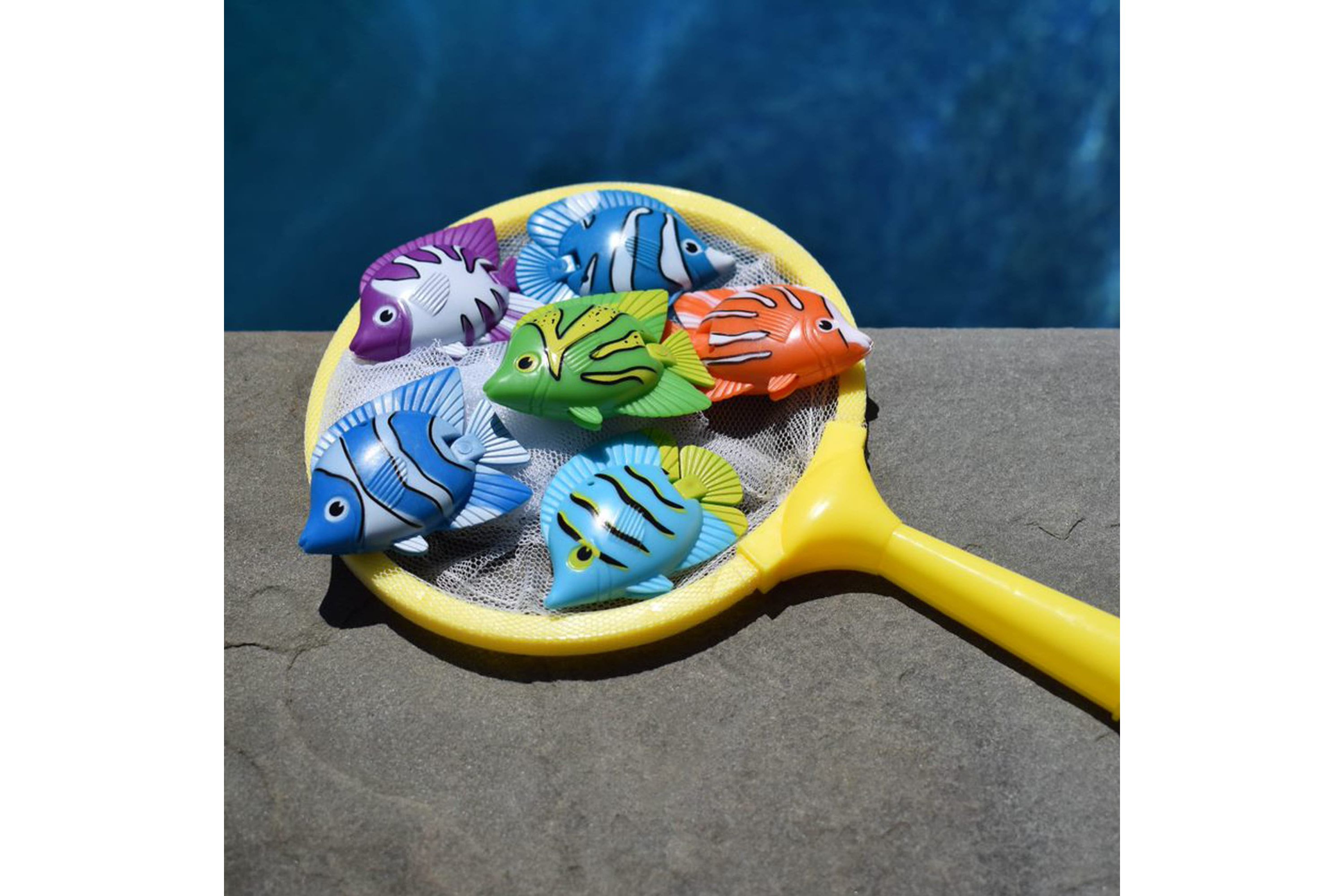 9" Colorful Weighted Fish Catching Water Game