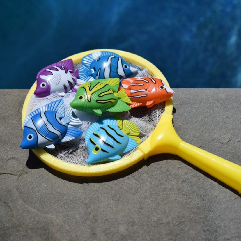 9" Colorful Weighted Fish Catching Water Game