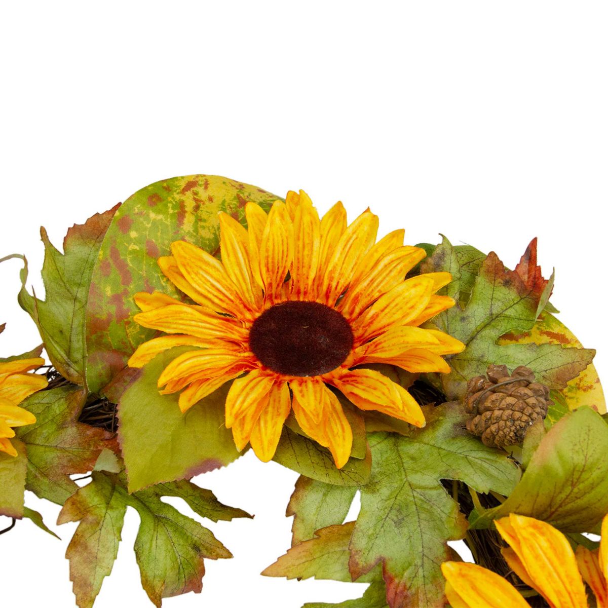 Northlight Yellow Sunflower and Pine Cone Artificial Fall Harvest ...