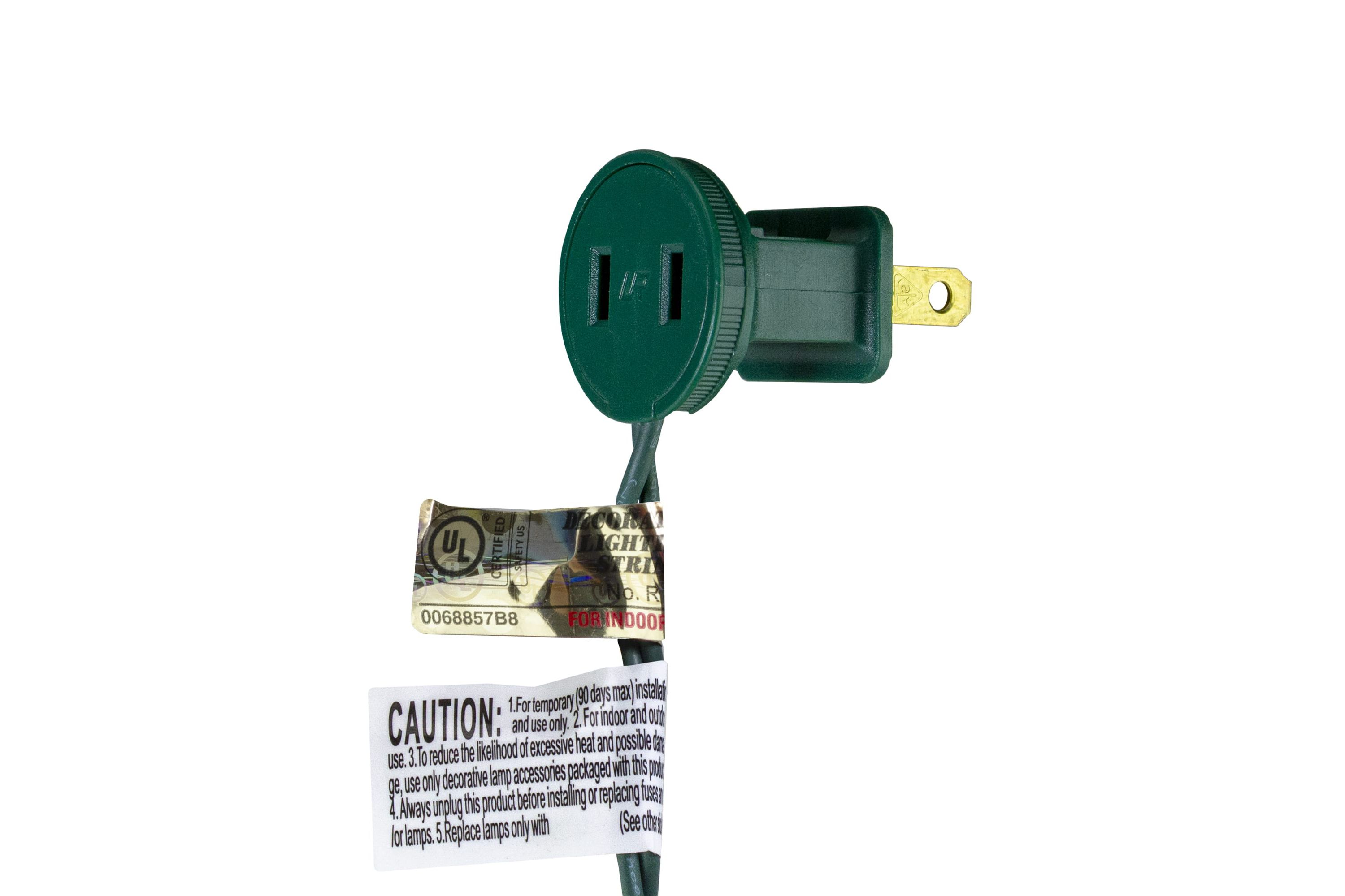 300 Pure White LED Wide Angle Mini Christmas Lights - 74.75 ft Green Wire