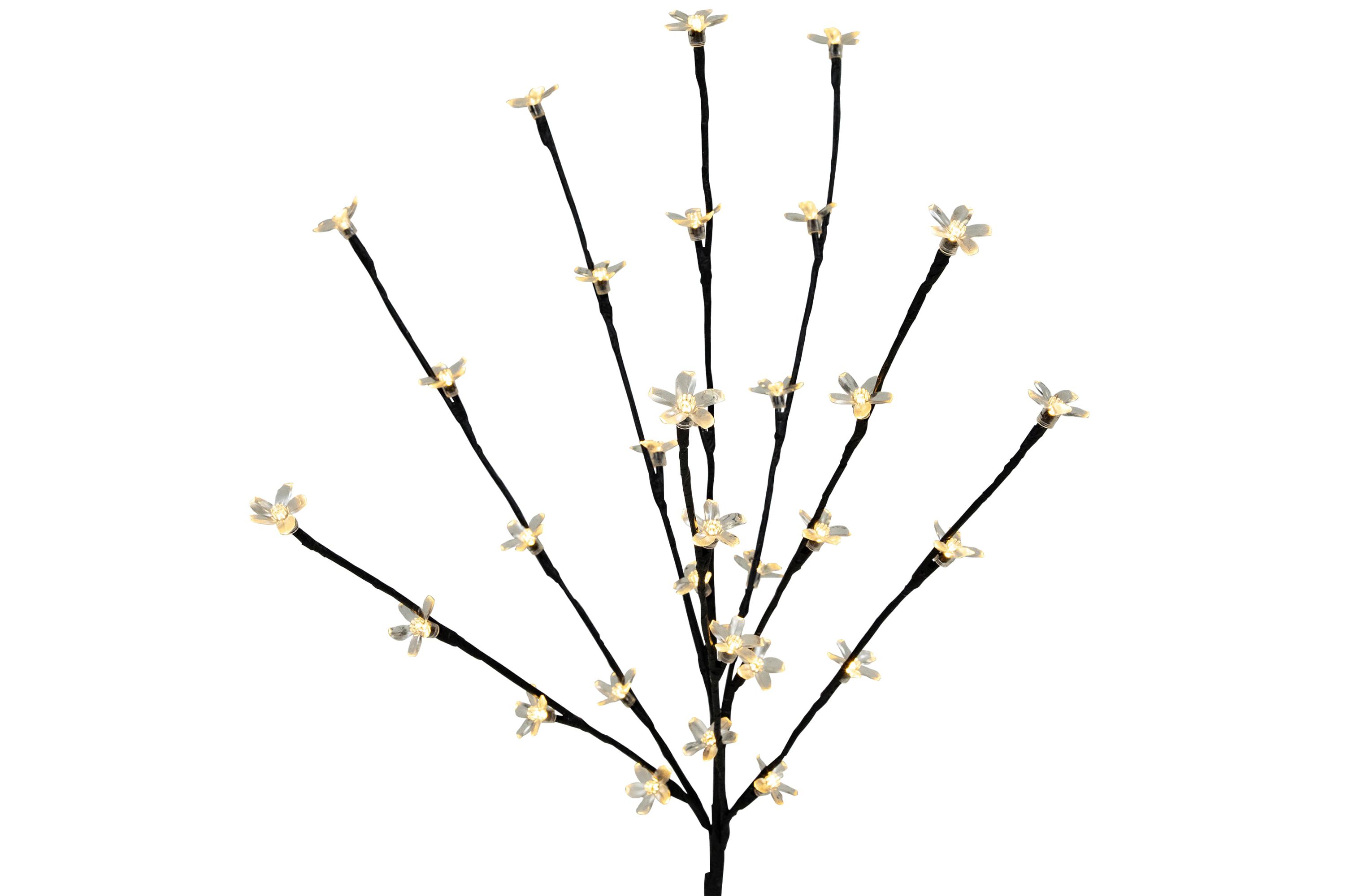 Set of 3 Pre-Lit Cherry Blossom Artificial Tree Branches 2.5 - Warm White LED Lights