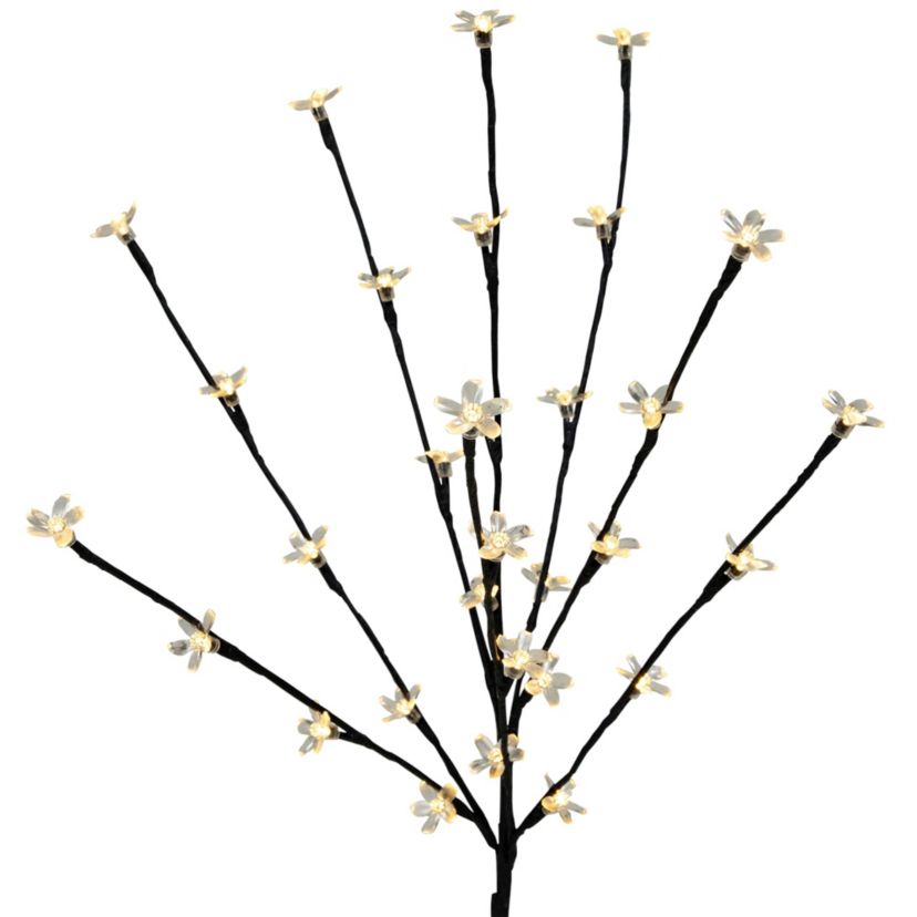 Set of 3 Pre-Lit Cherry Blossom Artificial Tree Branches 2.5 - Warm White LED Lights