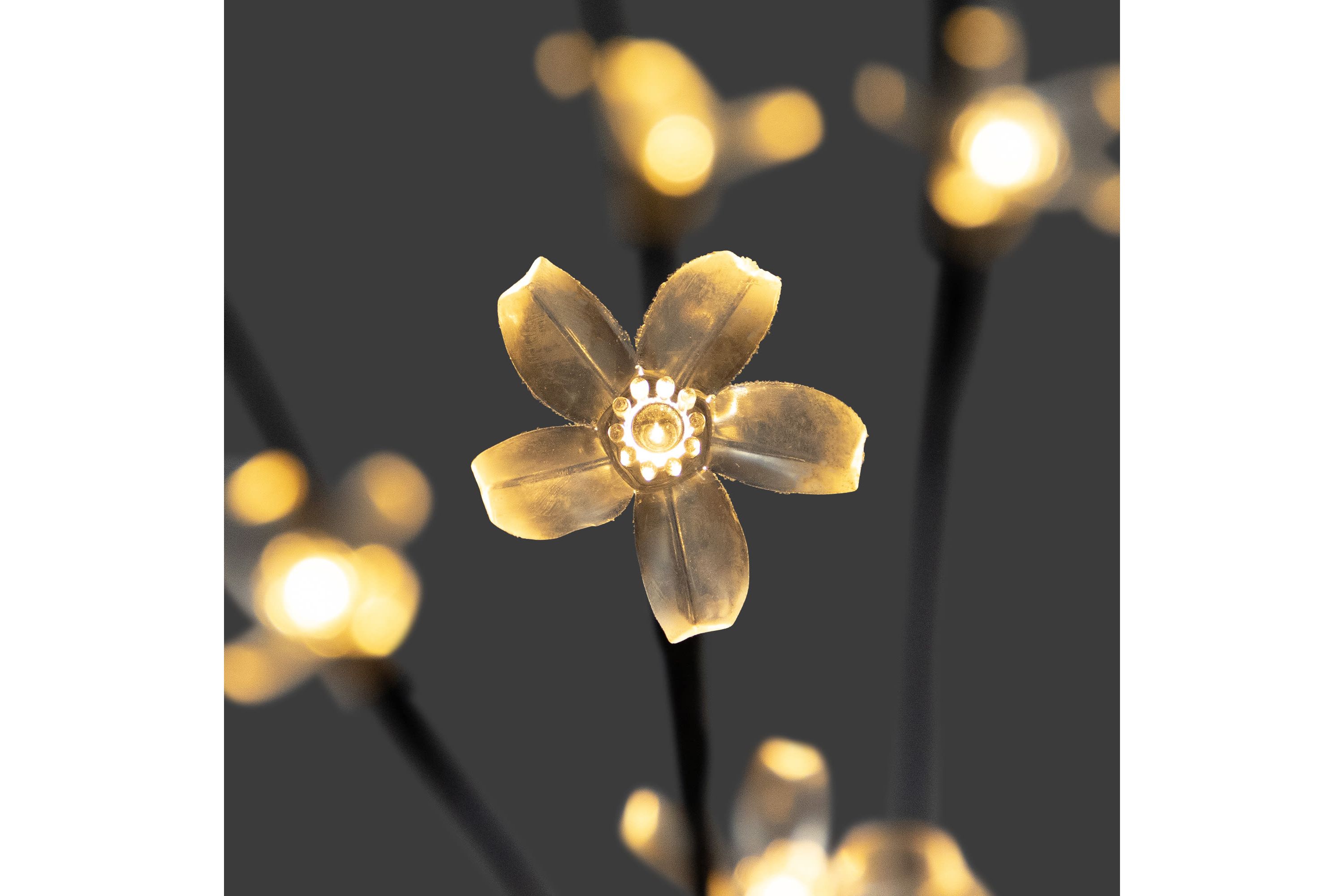Set of 3 Pre-Lit Cherry Blossom Artificial Tree Branches 2.5 - Warm White LED Lights