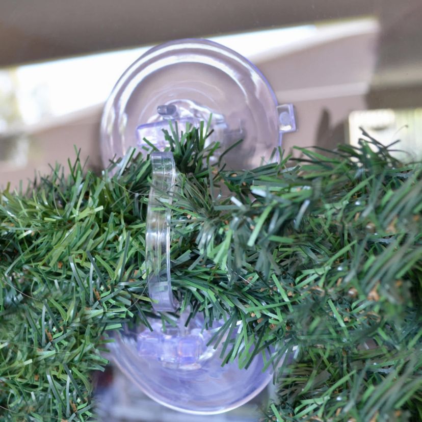 Jumbo Suction Cup Christmas Wreath Hook - 7"