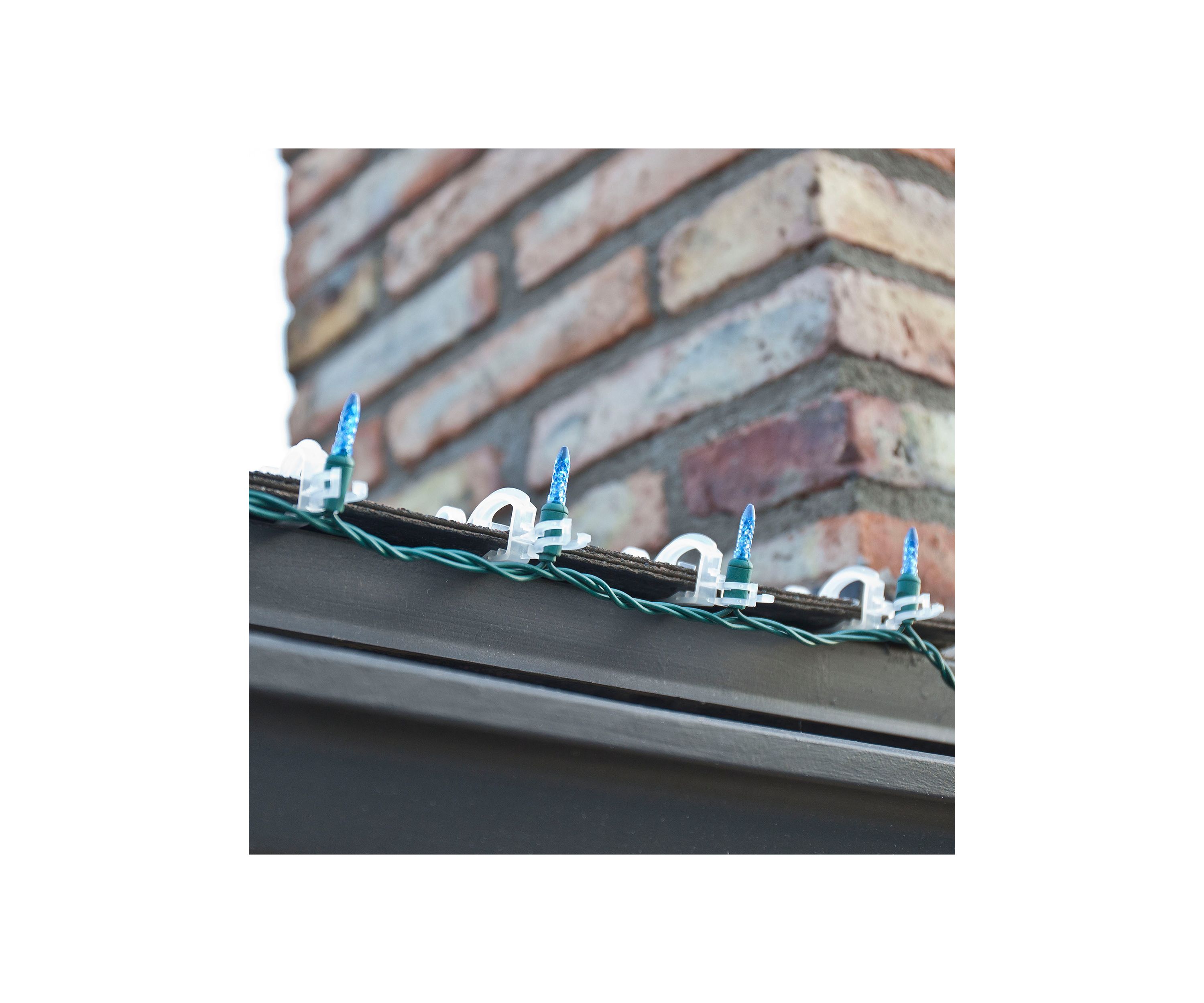 Set of 150 Clear Max Pro Anywhere Christmas Light Clips