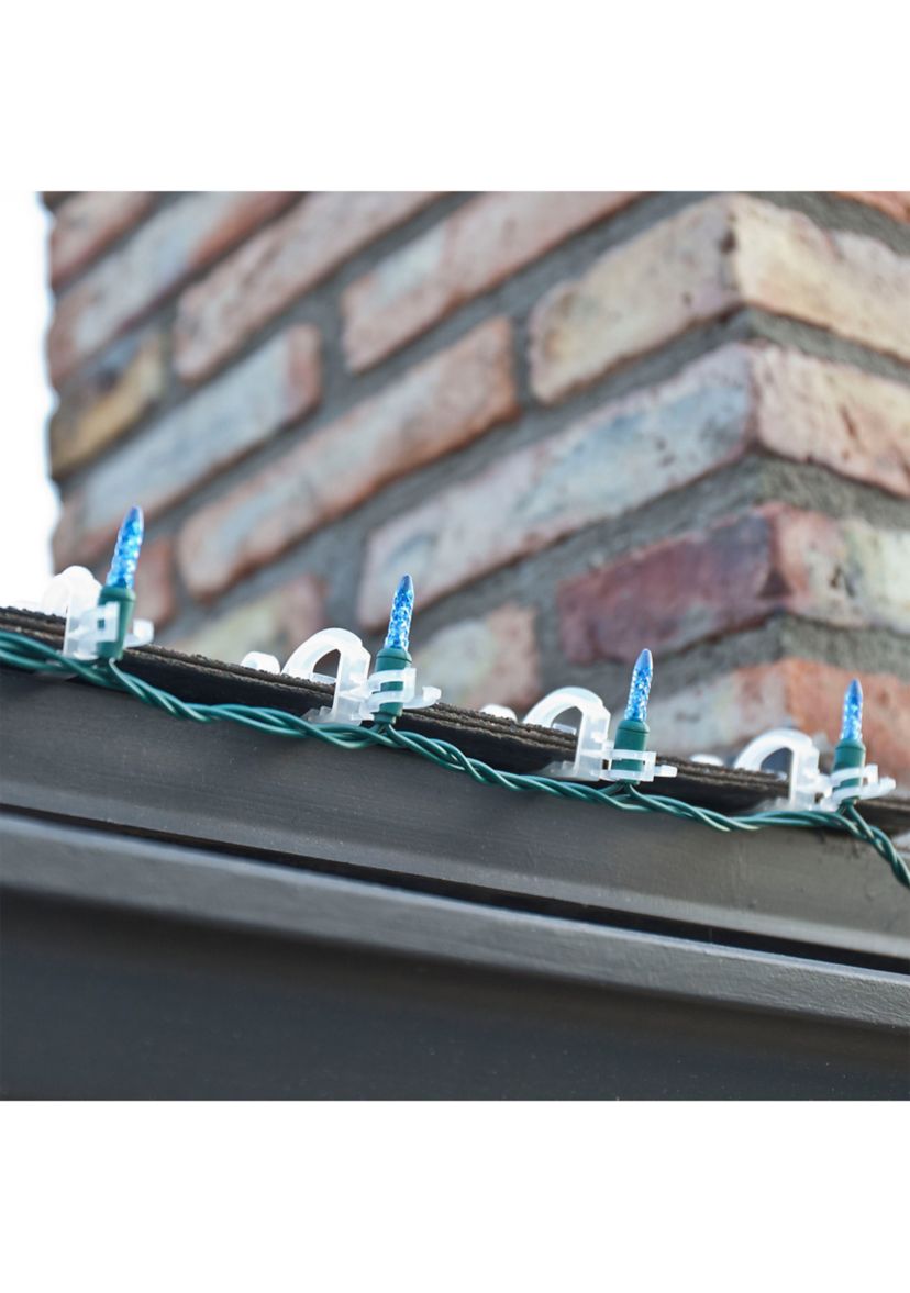 Set of 150 Clear Max Pro Anywhere Christmas Light Clips