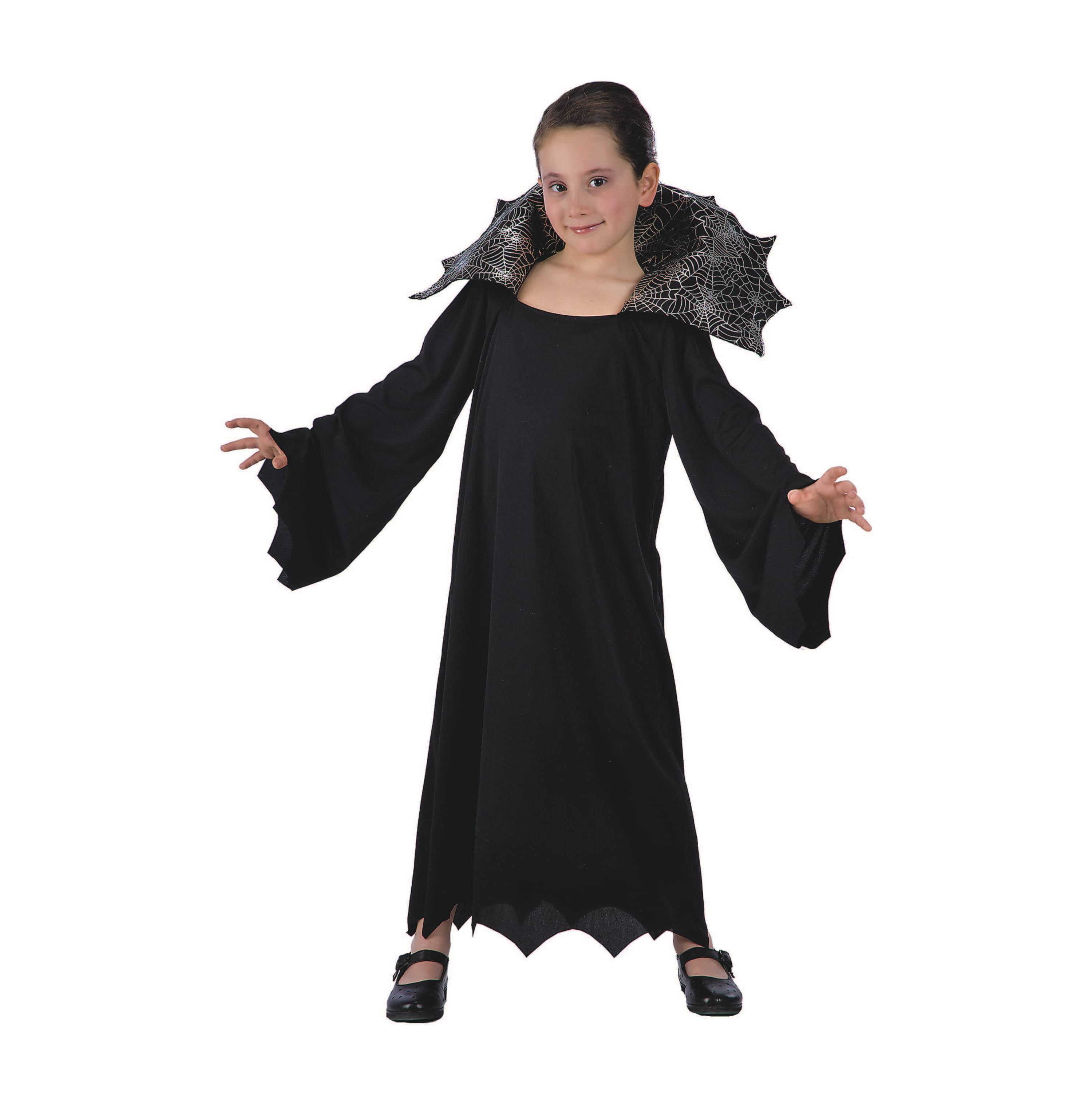 Black and Gray Vampire Girl Child Halloween Costume - Medium