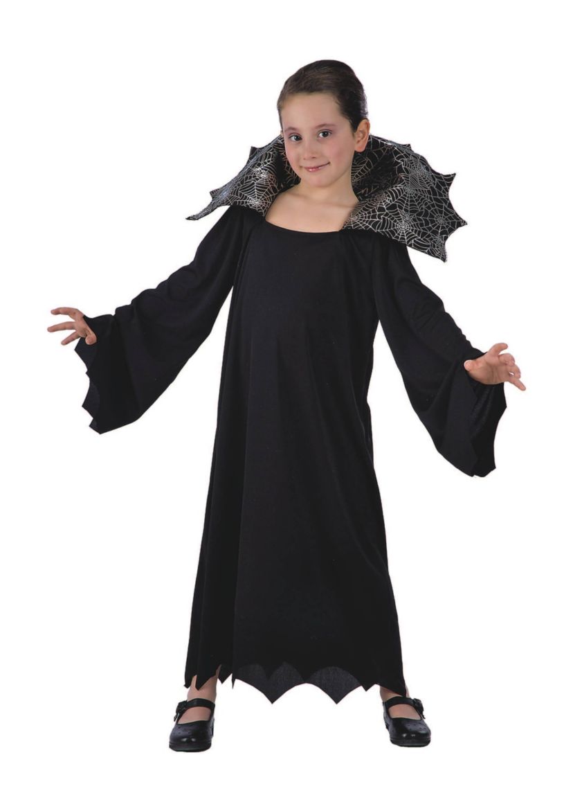 Black and Gray Vampire Girl Child Halloween Costume - Medium