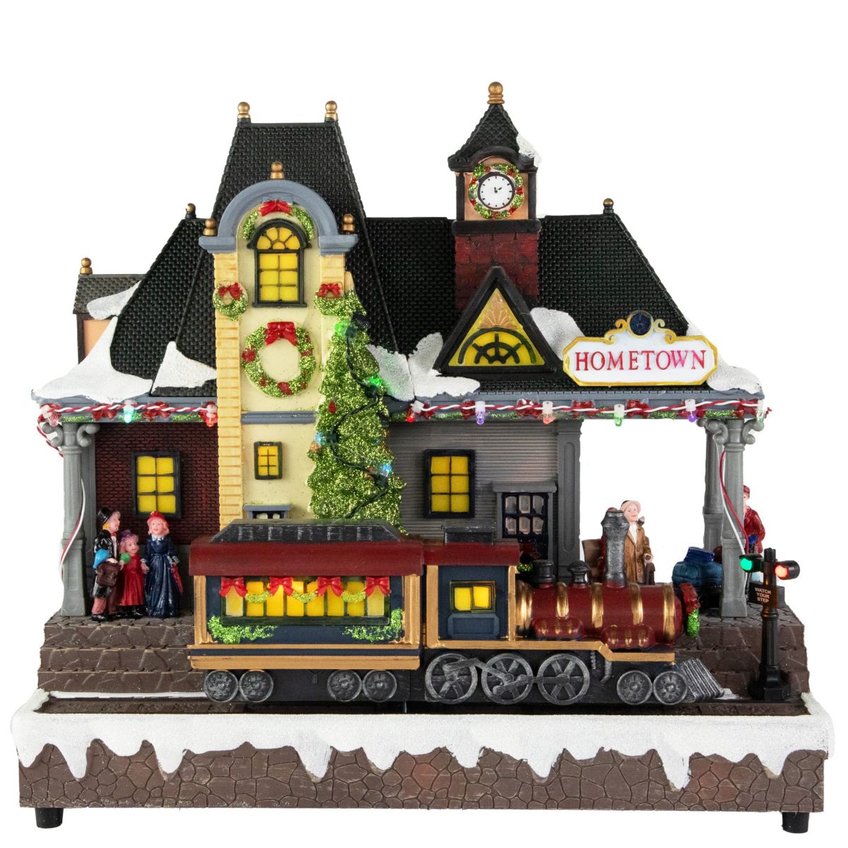 13inch LED lighted and Musical Christmas Train Village Display