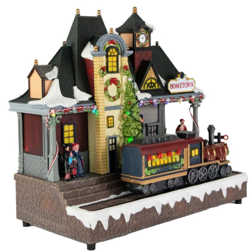 13inch LED lighted and Musical Christmas Train Village Display