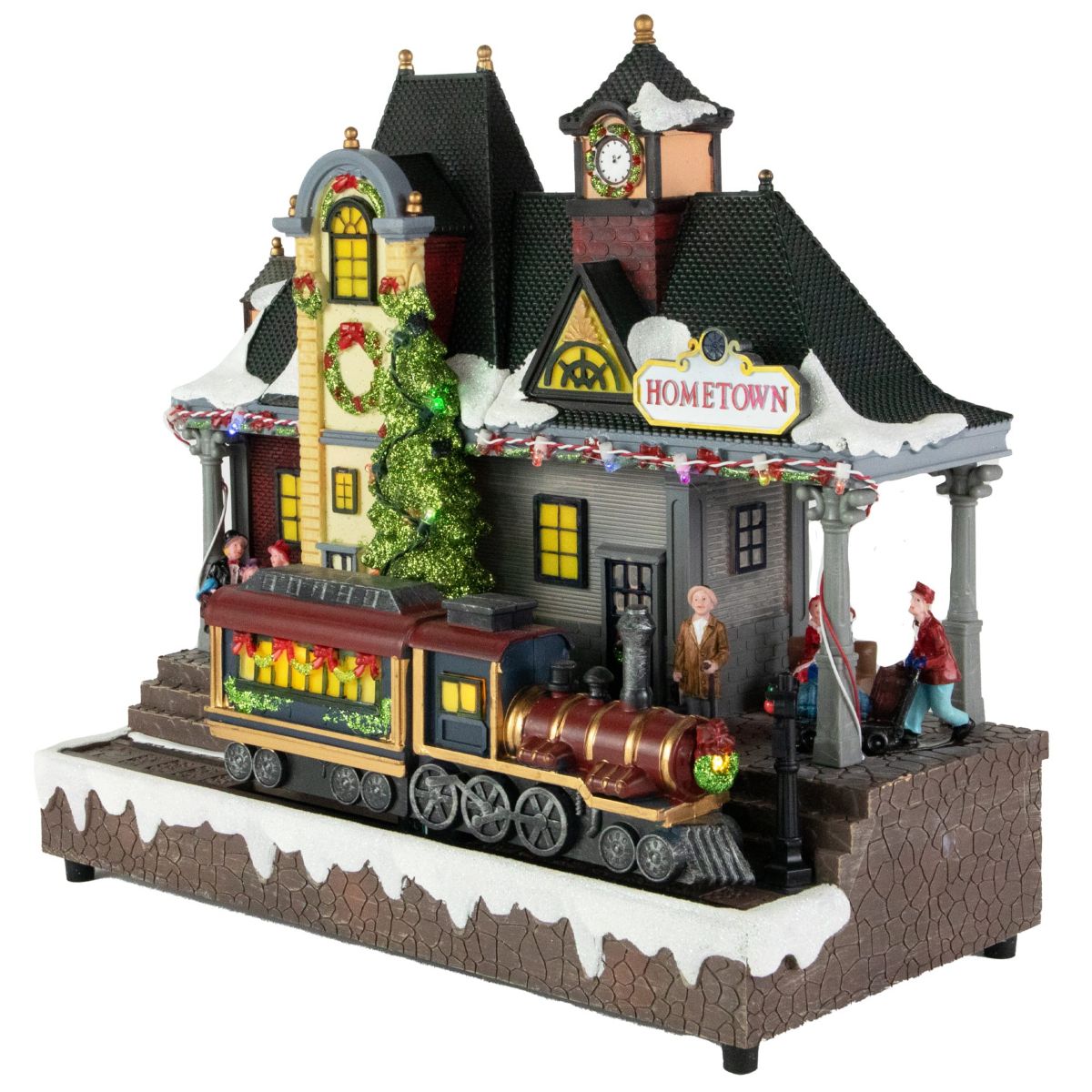 13inch LED lighted and Musical Christmas Train Village Display