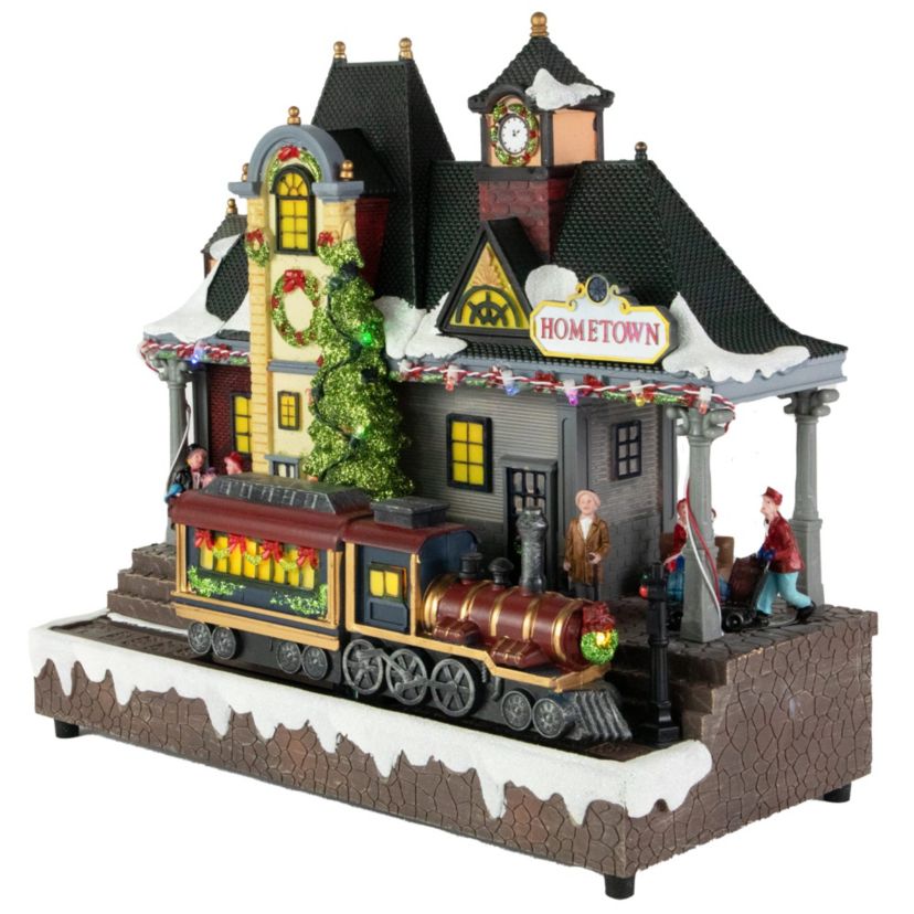 13inch LED lighted and Musical Christmas Train Village Display
