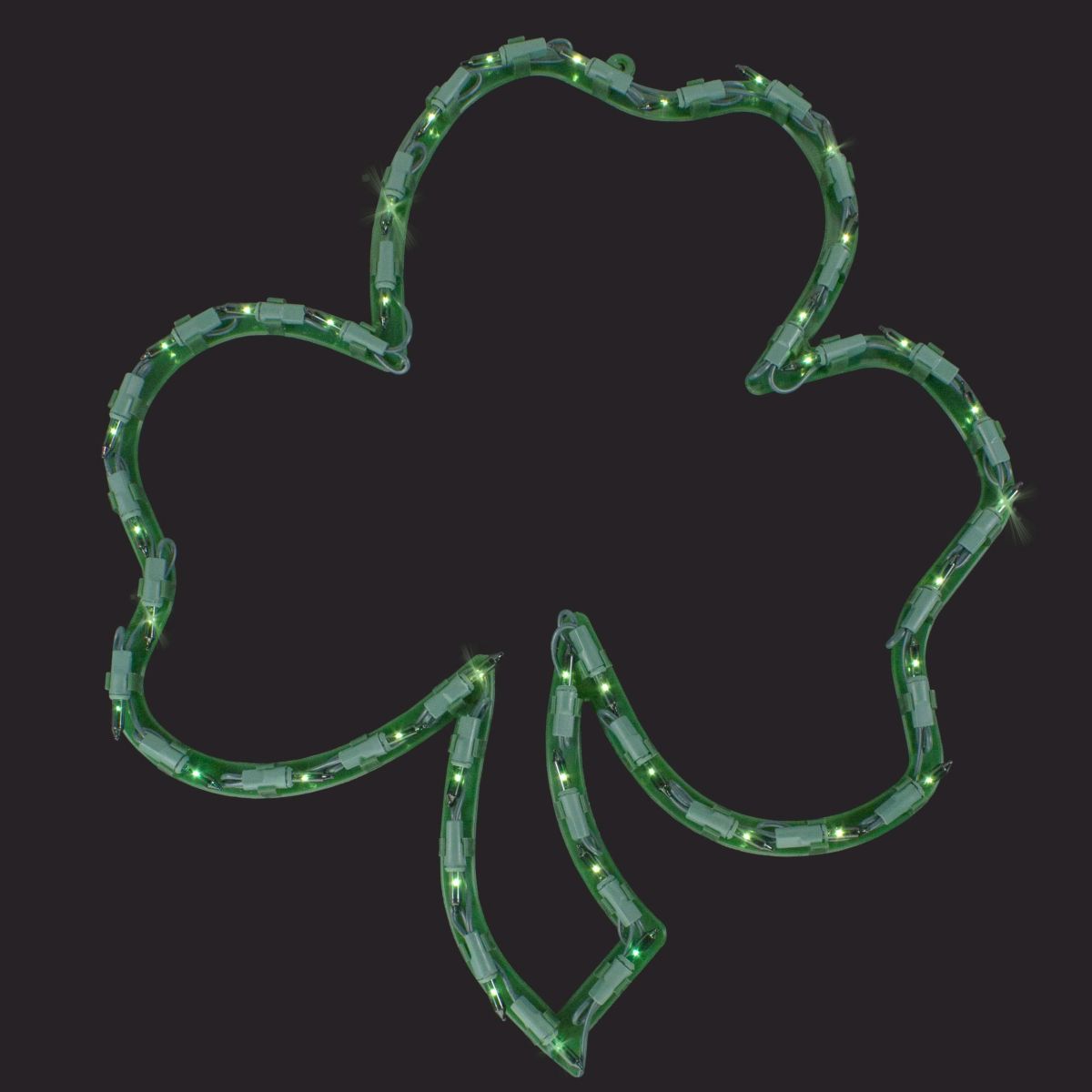 17" Lighted St. Patricks Day Irish Shamrock Window Silhouette