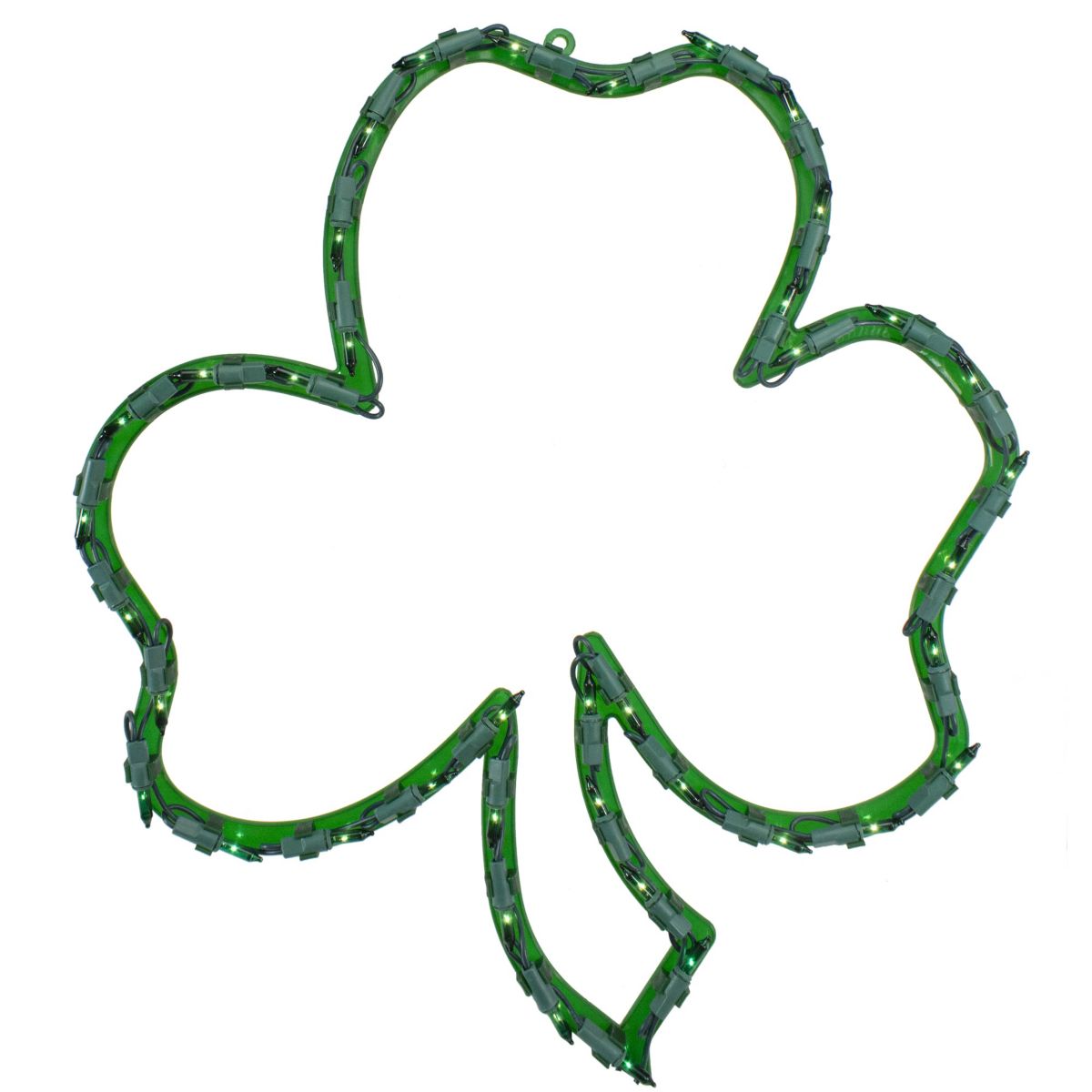 17" Lighted St. Patricks Day Irish Shamrock Window Silhouette