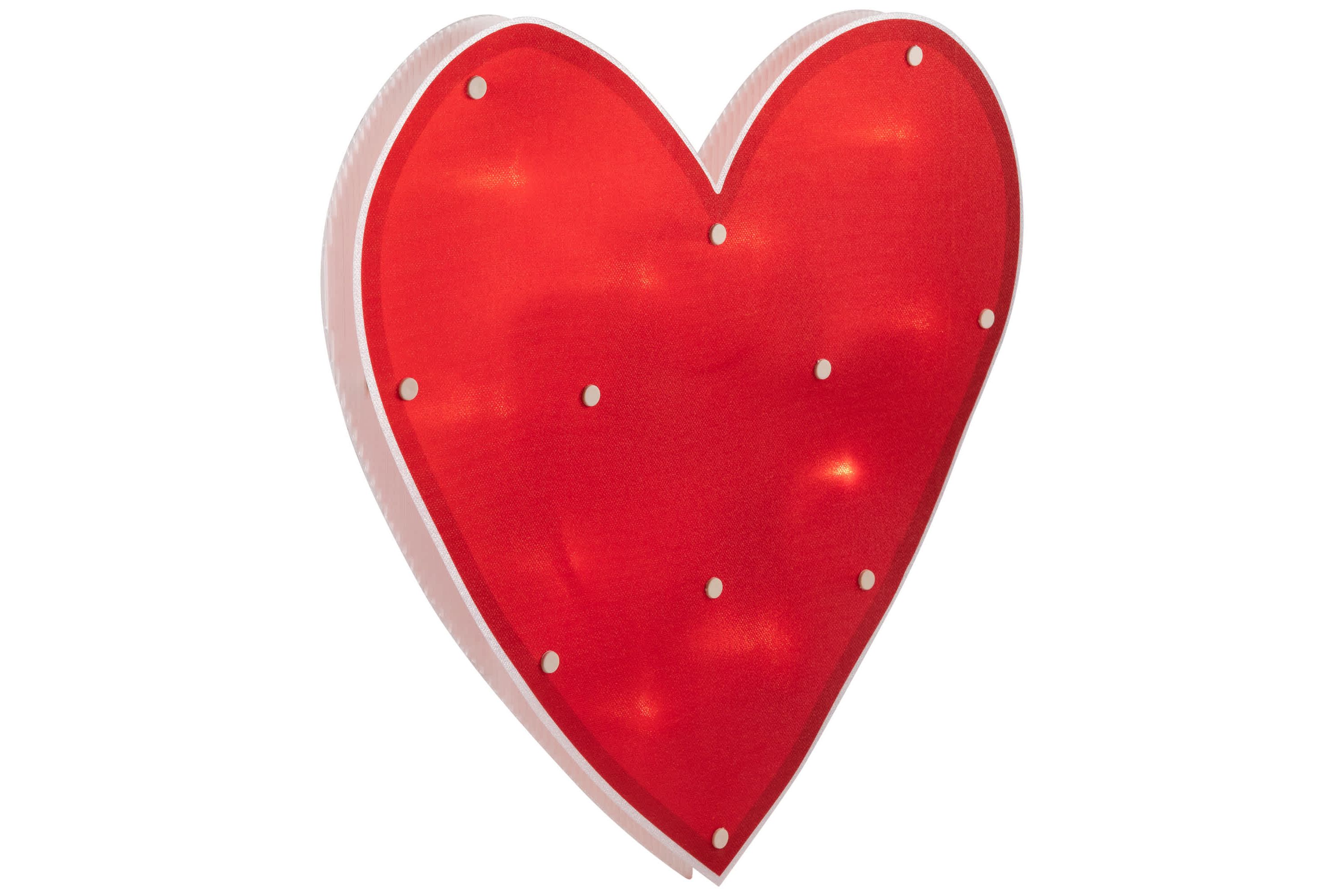 14" Lighted Heart Valentines Day Window Silhouette