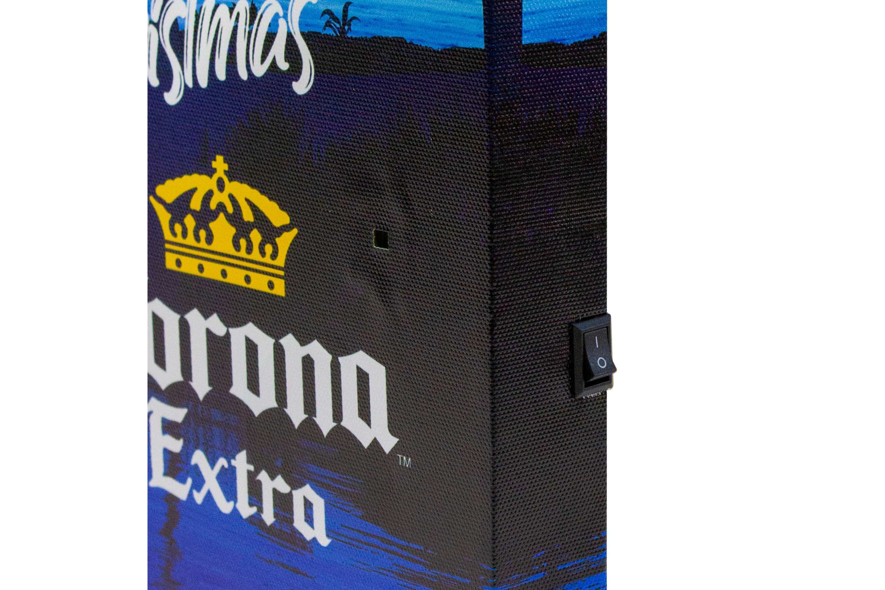 18.75" Motion Activated Musical Lighted Corona Christmas Wall Art
