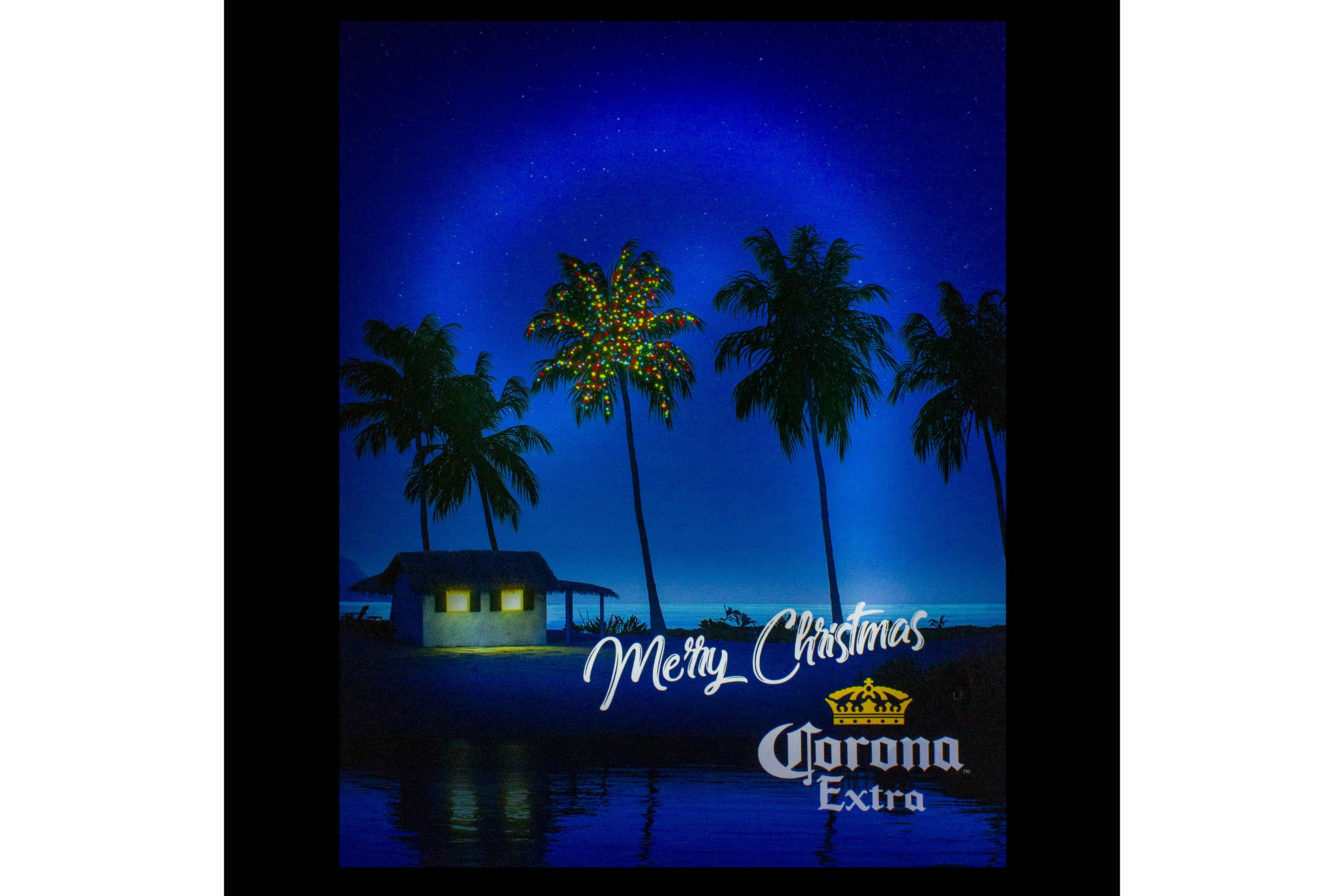 18.75" Motion Activated Musical Lighted Corona Christmas Wall Art