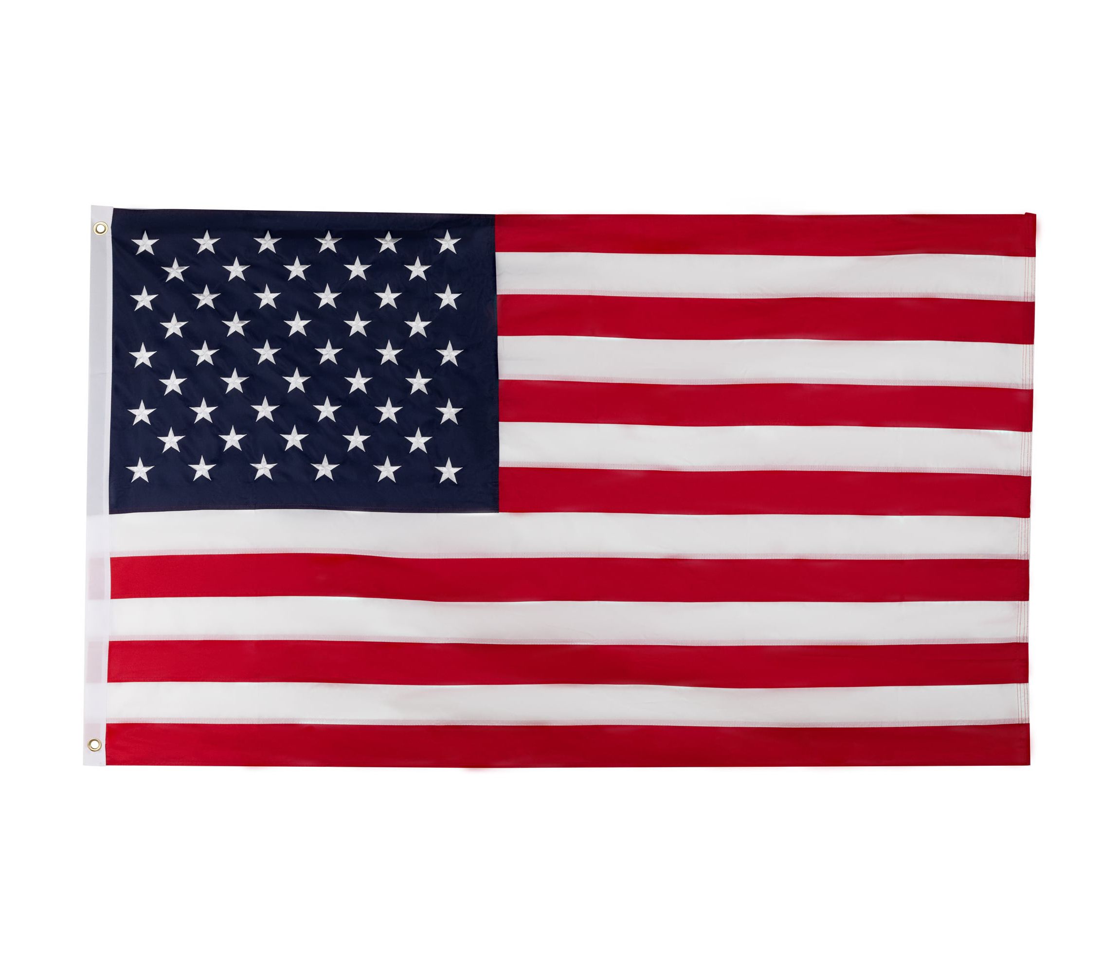 Patriotic Embroidered Outdoor USA House Flag - 60" x 36"
