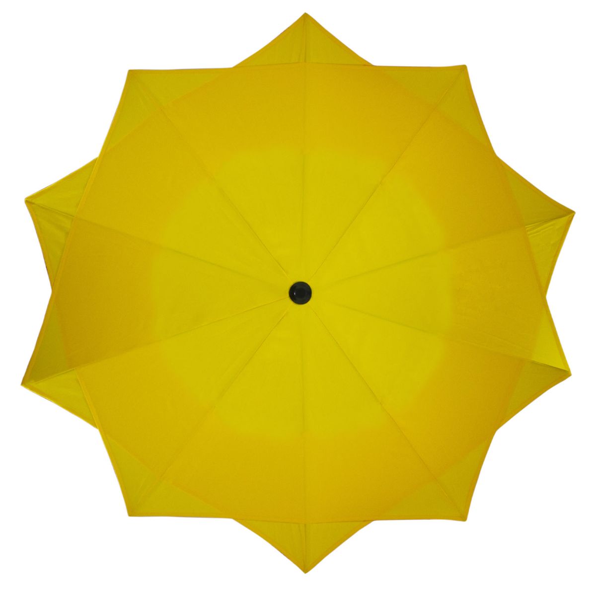 8.85ft Outdoor Patio Lotus Umbrella with Hand Crank  Yellow