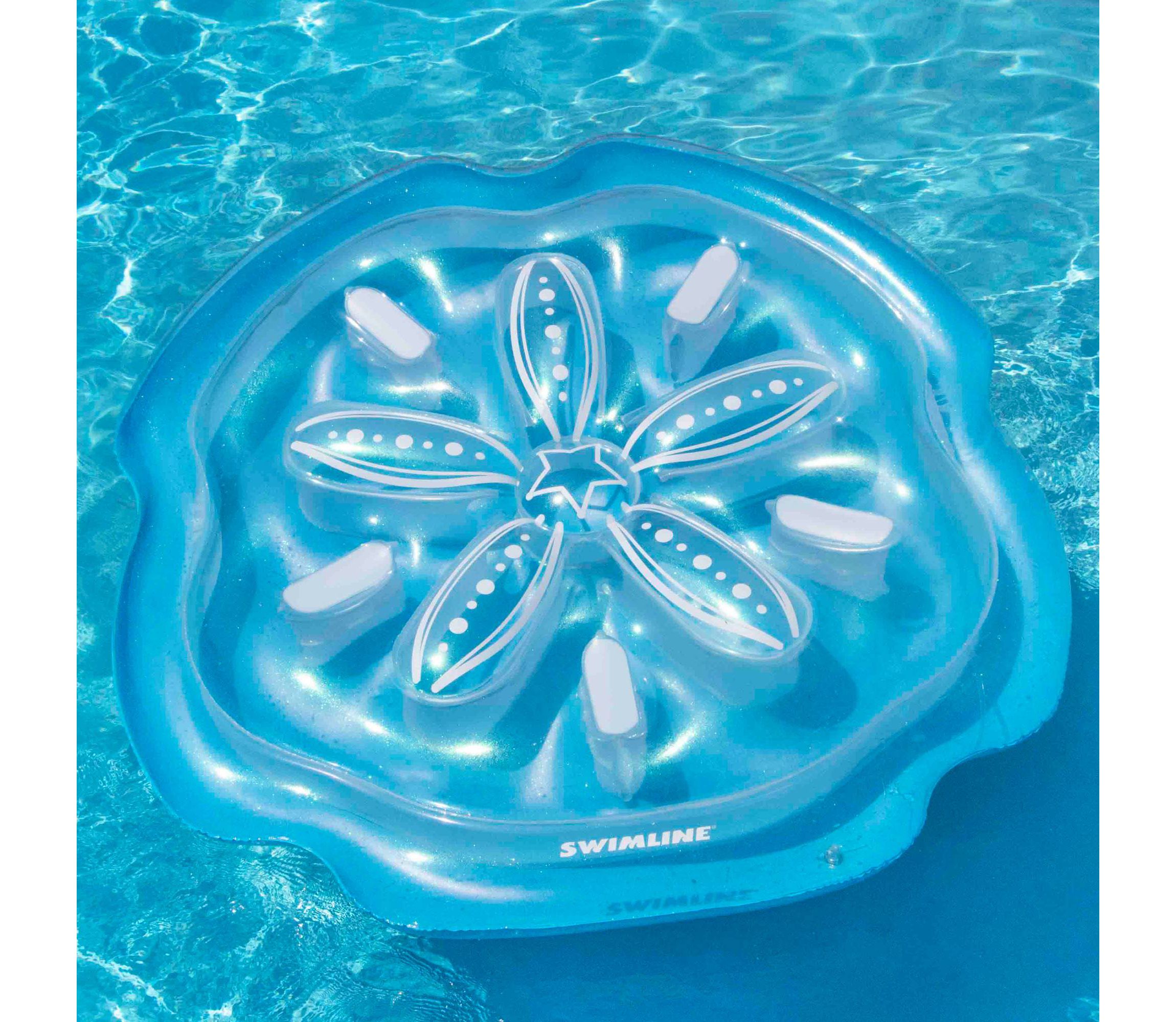 Sand Dollar Inflatable Swimming Pool Raft Float - 64" - Blue