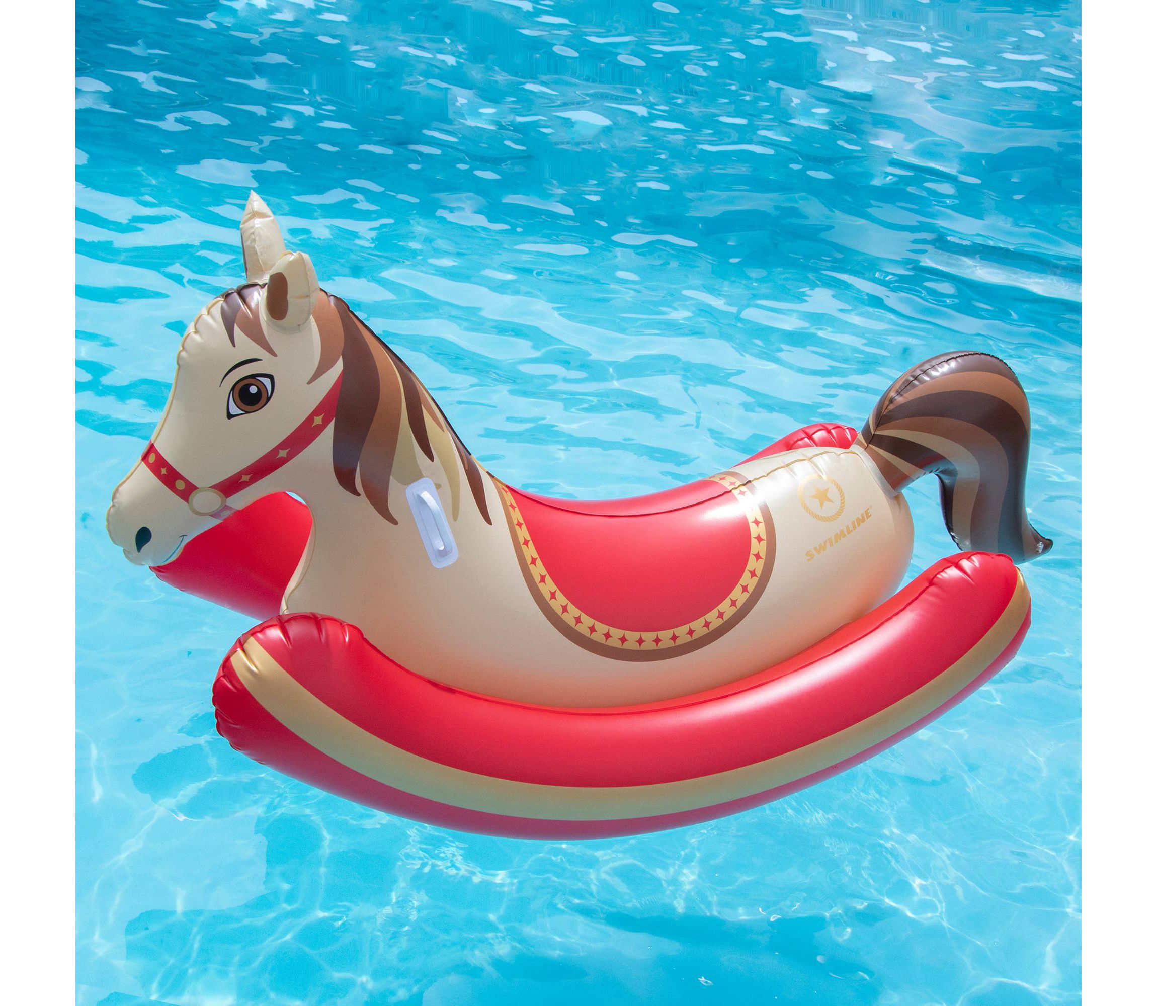 Hobby Horse Rocker Inflatable Swimming Pool Ride-On Float - 81"