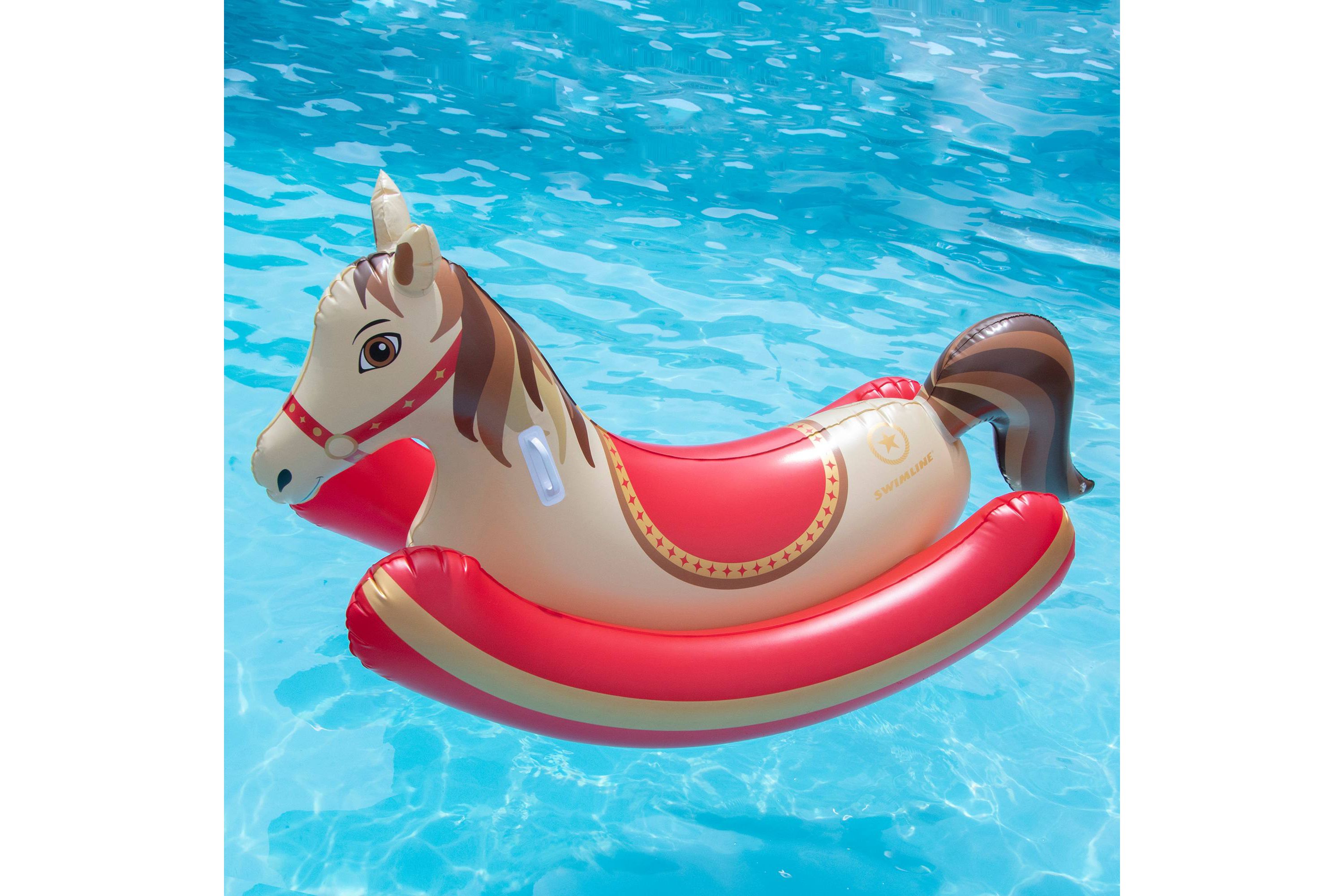 Hobby Horse Rocker Inflatable Swimming Pool Ride-On Float - 81"