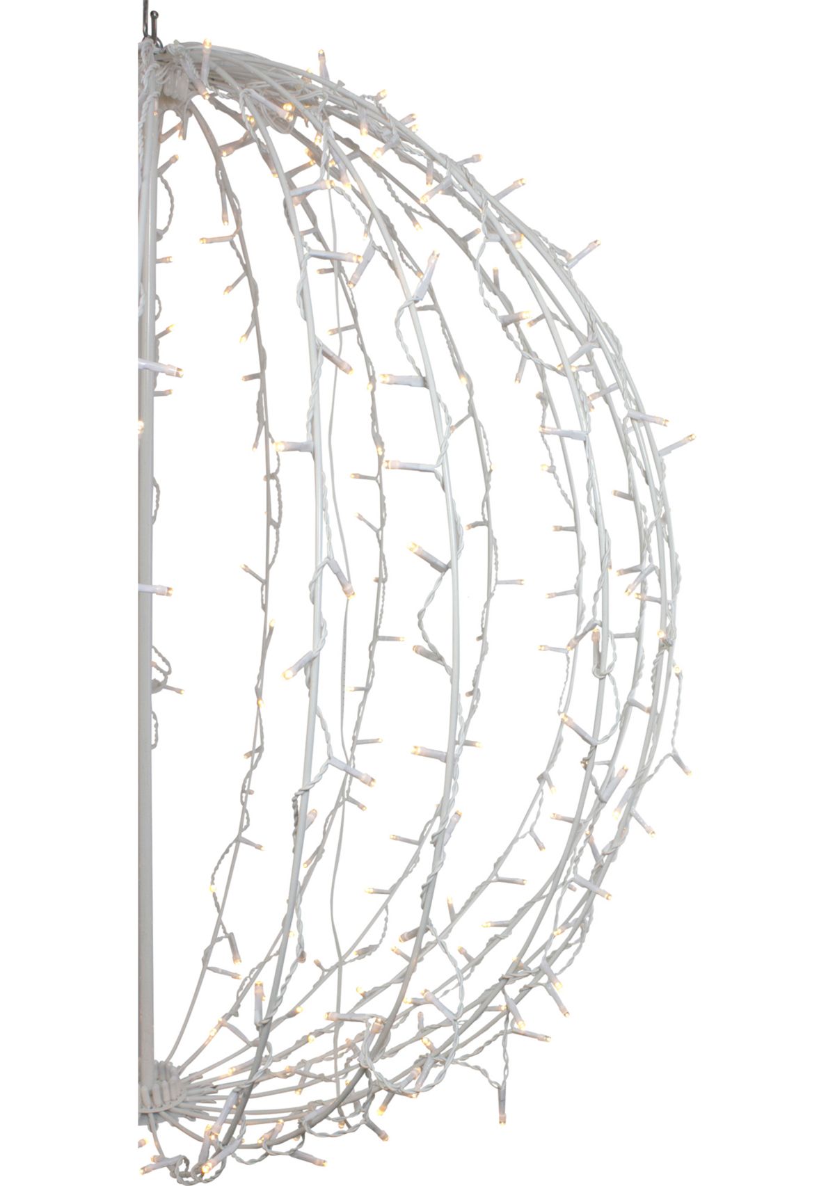 34Inch LED Lighted Christmas Hanging Ball Decoration - Warm White Lights
