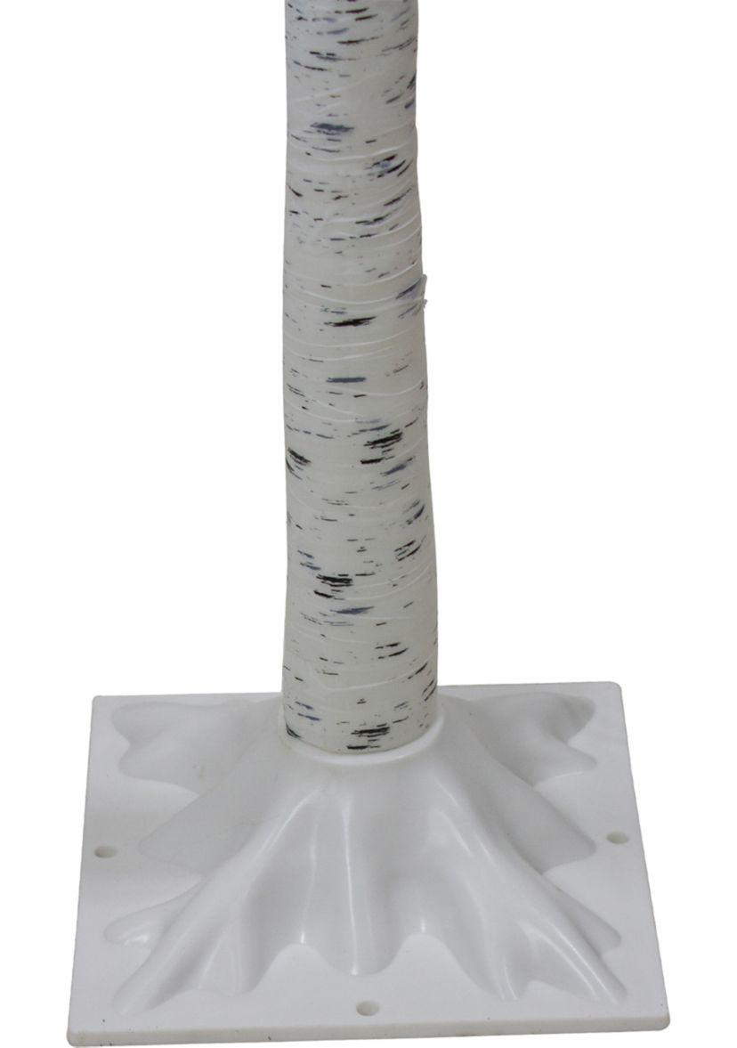 4 LED Lighted White Birch Tree Outdoor Decoration - White Lights