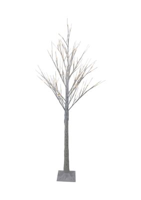 Northlight 6' Lighted Christmas White Birch Twig Tree Outdoor Decoration - Warm White LED Lights -  760182134289209