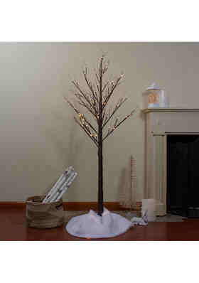 Northlight 6' Lighted Christmas Birch Twig Tree Outdoor Decoration - Warm  White LED Lights