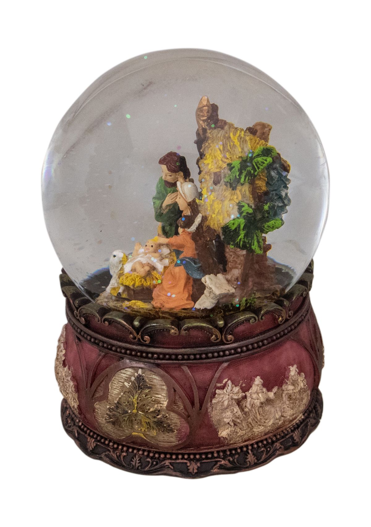 5.75Inch Holy Family Nativity Scene Christmas Snow Globe