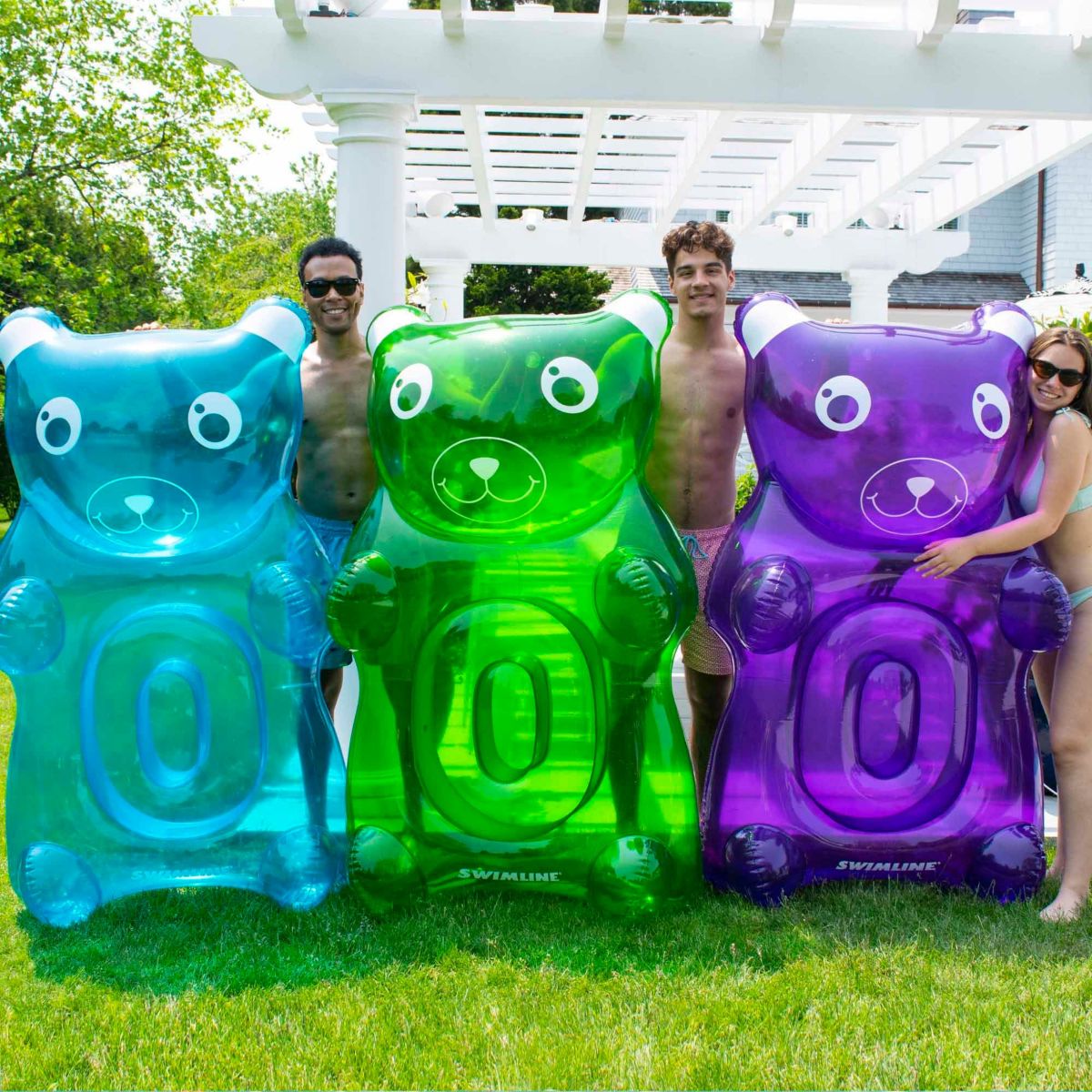 60" Purple Gummy Bear Swimming Pool Float