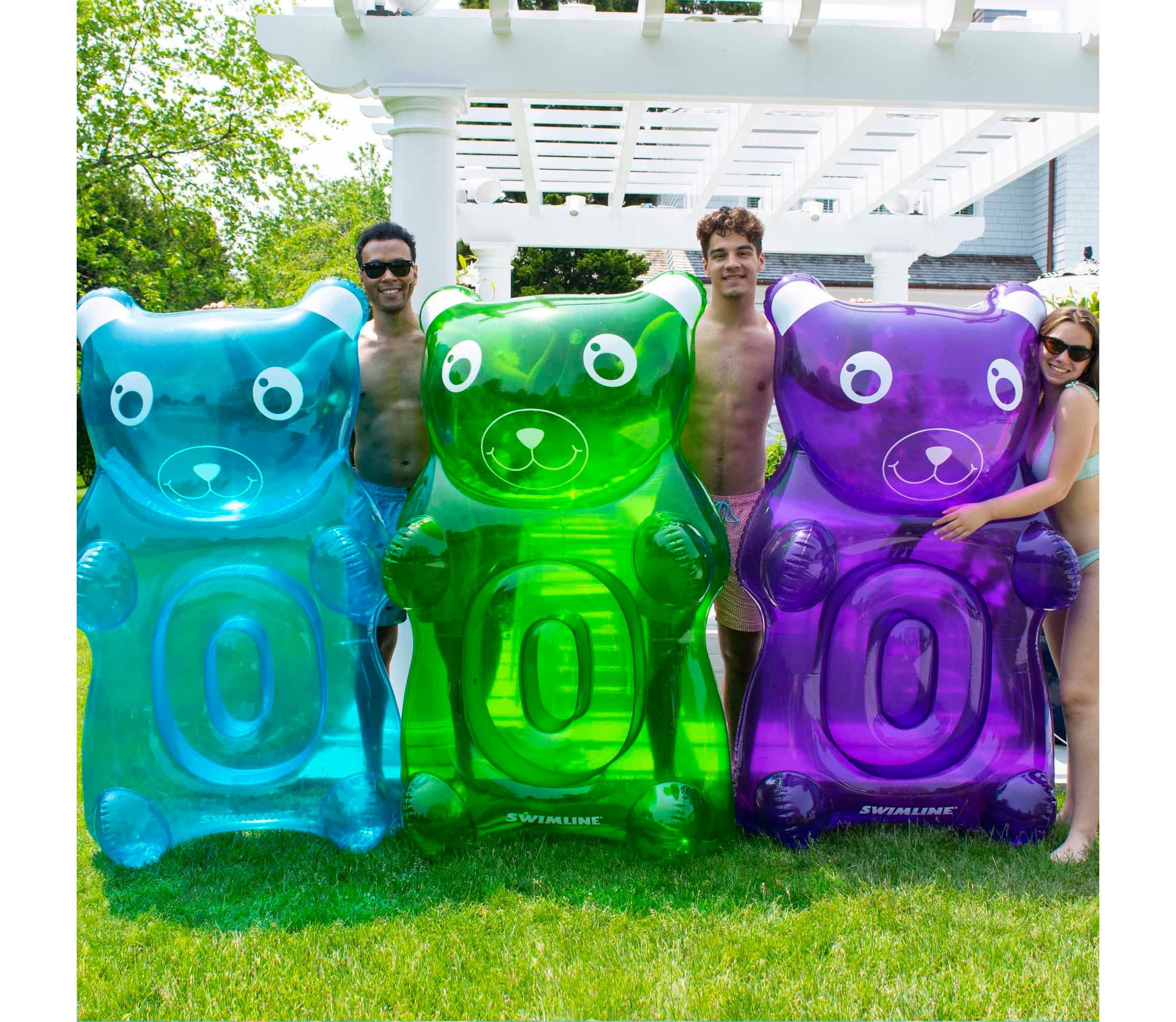 60" Purple Gummy Bear Swimming Pool Float