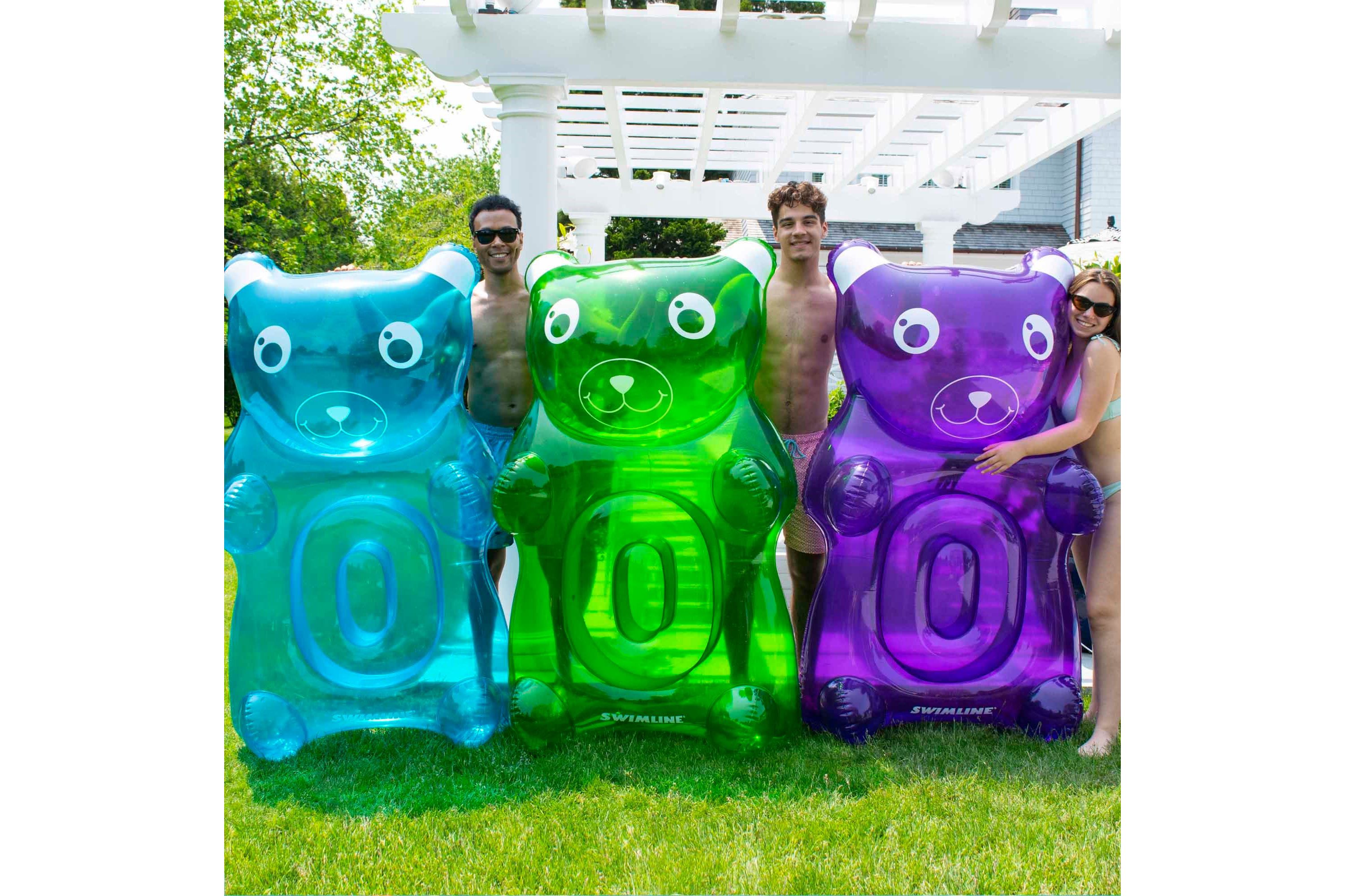 60" Purple Gummy Bear Swimming Pool Float