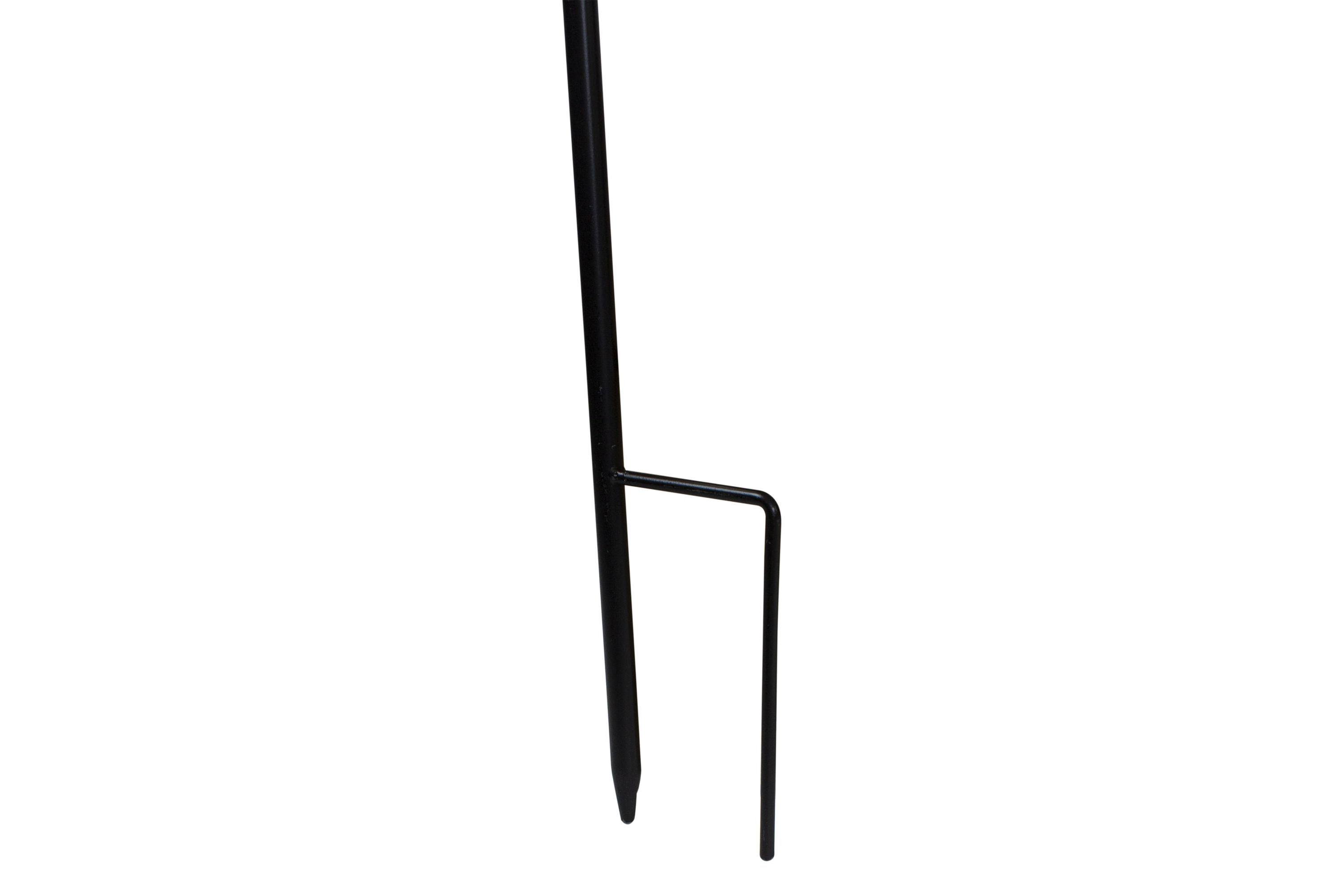 48" Black Metal Shepards Hook Outdoor Garden Stake