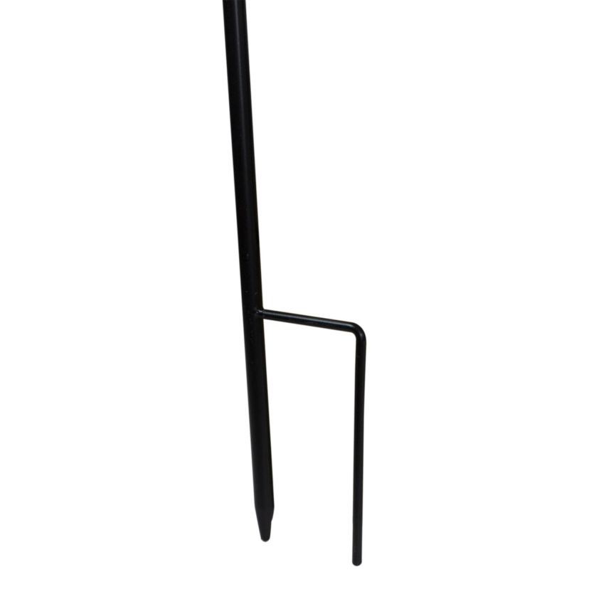 48" Black Metal Shepards Hook Outdoor Garden Stake