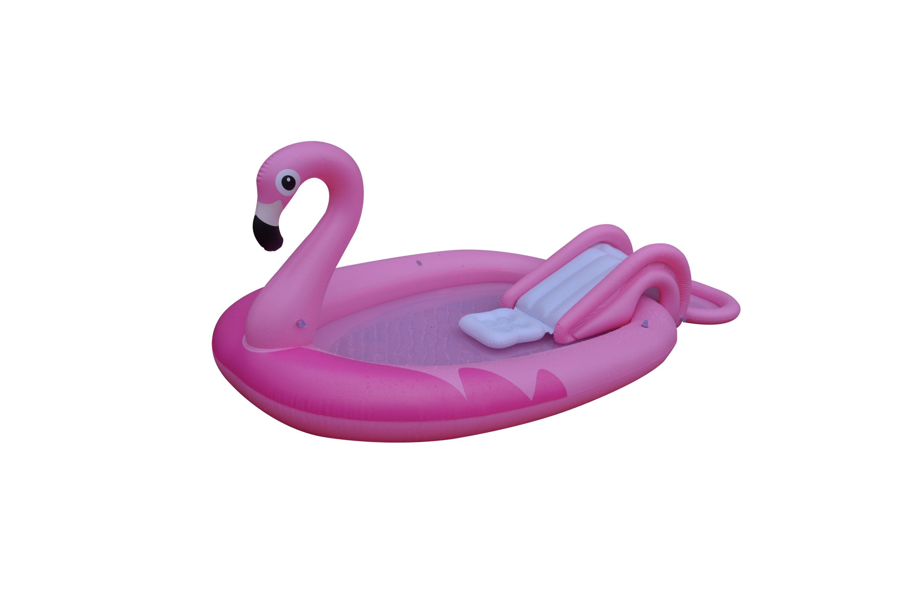 83" Inflatable Pink Flamingo Kiddie Pool with Sprayer