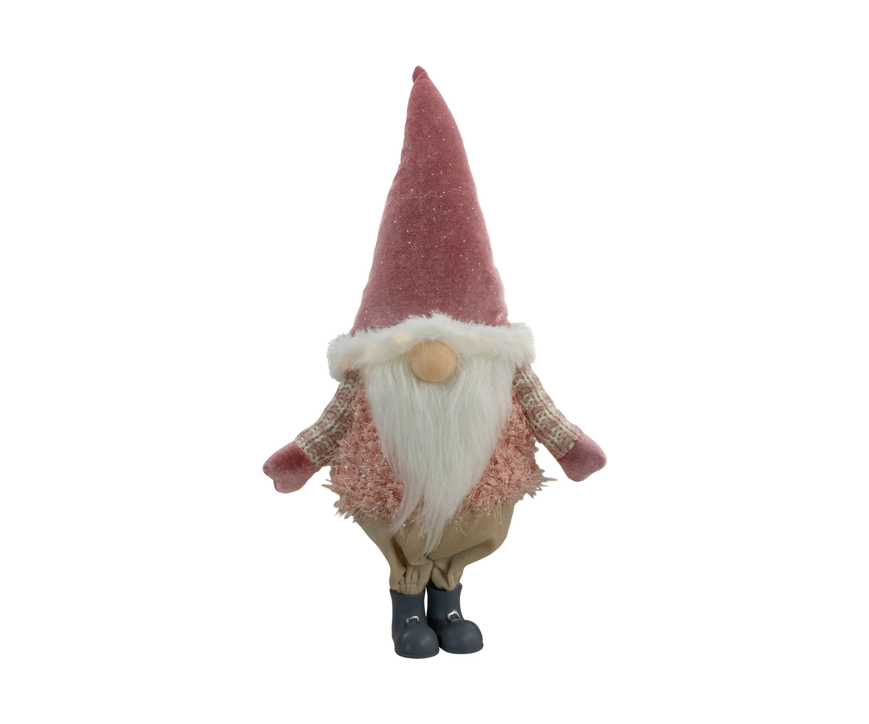 16Inch LED Lighted Mauve Boy Gnome Christmas Figure