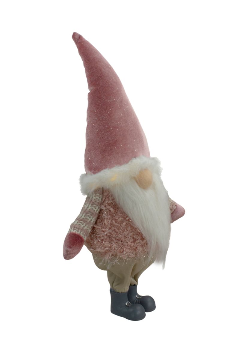 16Inch LED Lighted Mauve Boy Gnome Christmas Figure