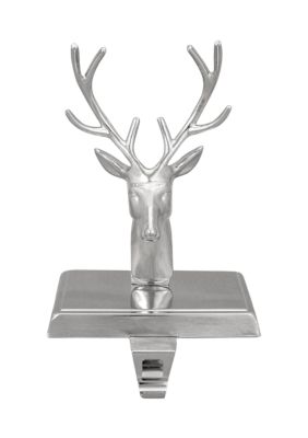 Northlight 8Inch Shiny Silver Deer Head Christmas Stocking Holder