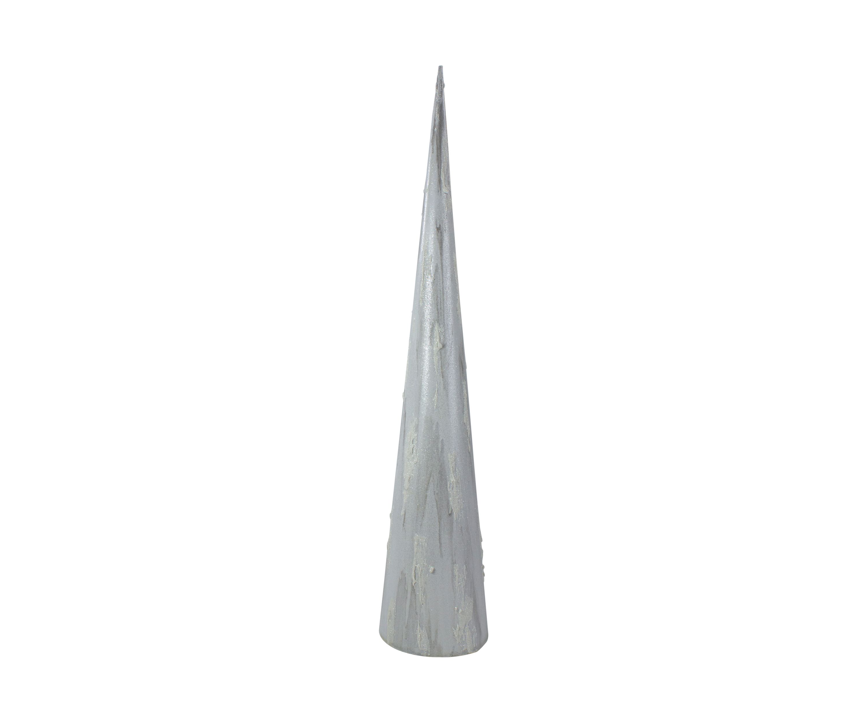 30Inch White and Gray Marbled Tabletop Christmas Tree