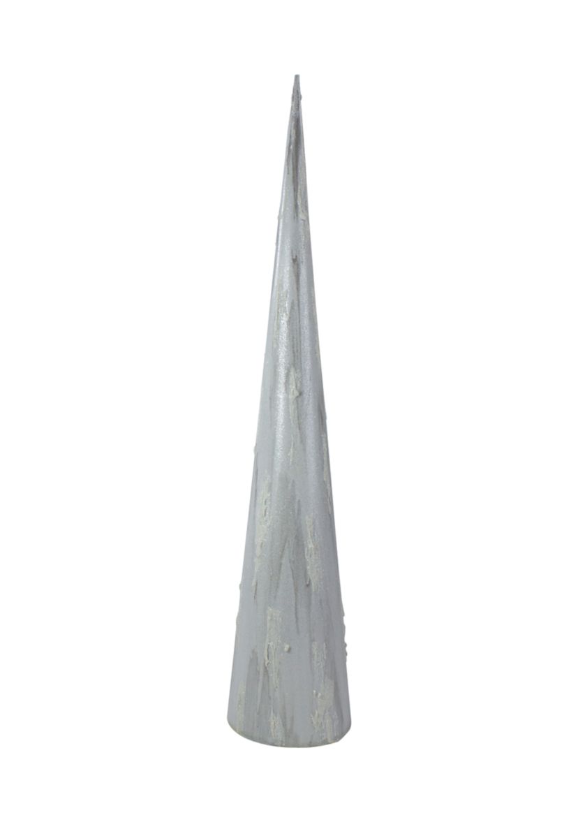 30Inch White and Gray Marbled Tabletop Christmas Tree