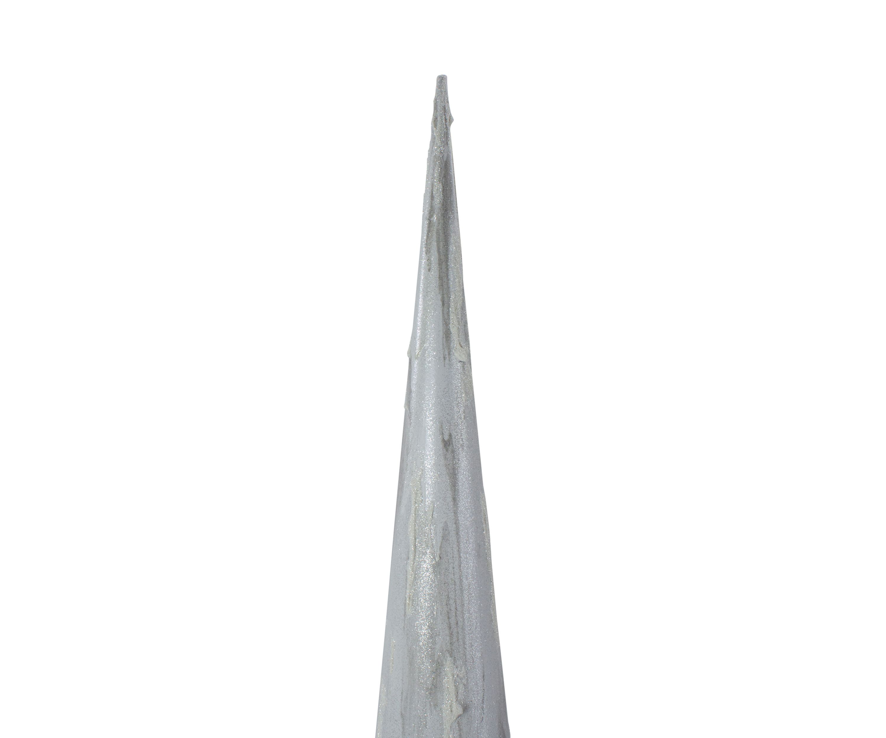 30Inch White and Gray Marbled Tabletop Christmas Tree