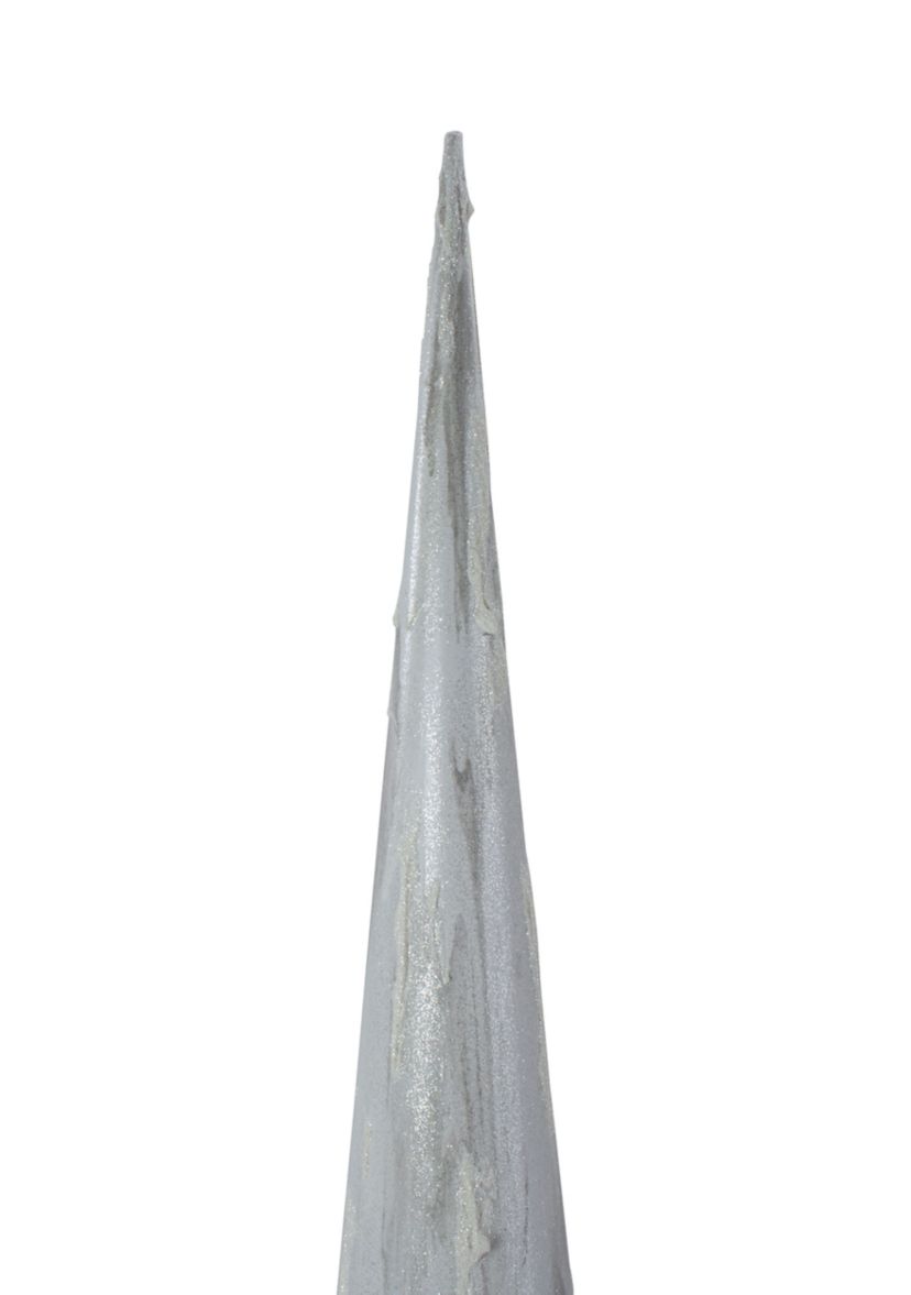 30Inch White and Gray Marbled Tabletop Christmas Tree