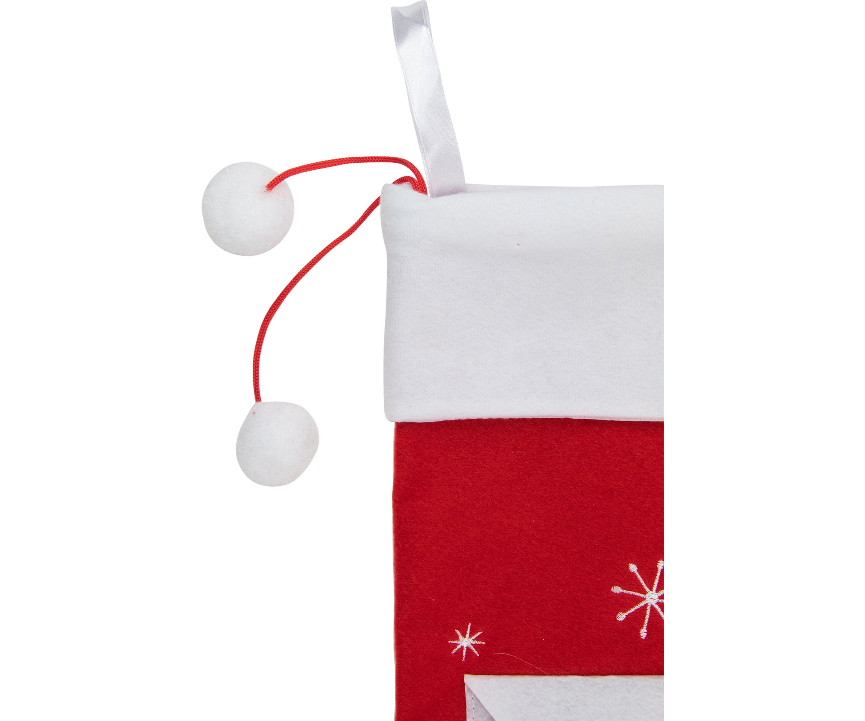 19Inch Red and White InchDear SantaInch Envelope Christmas Stocking