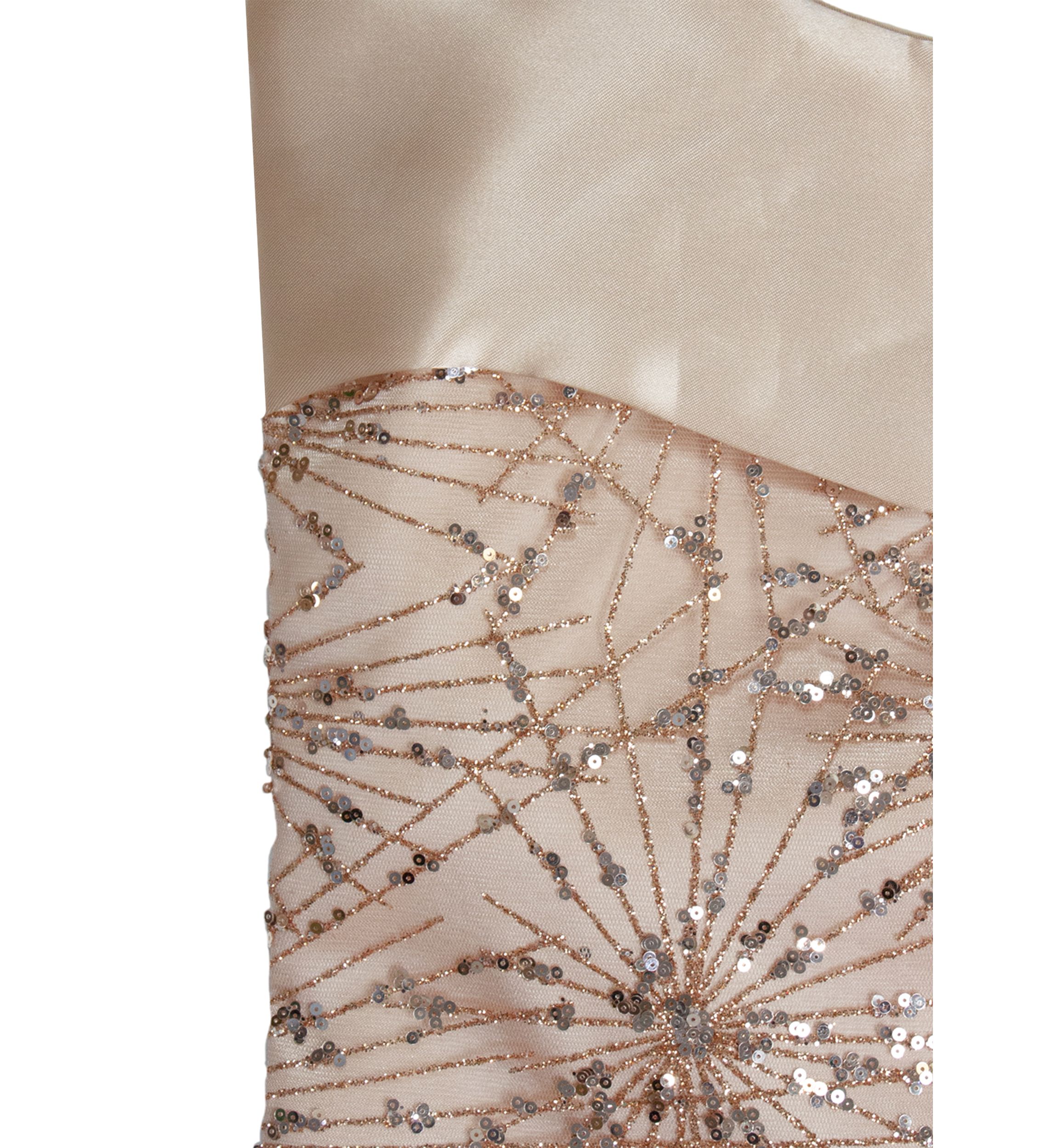 20.5-Inch Gold Glitter and Sequin Satin Cuff Christmas Stocking