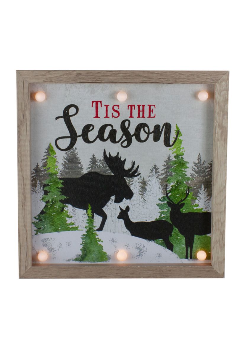 12Inch Lighted Tis The Season Christmas Wall Decor
