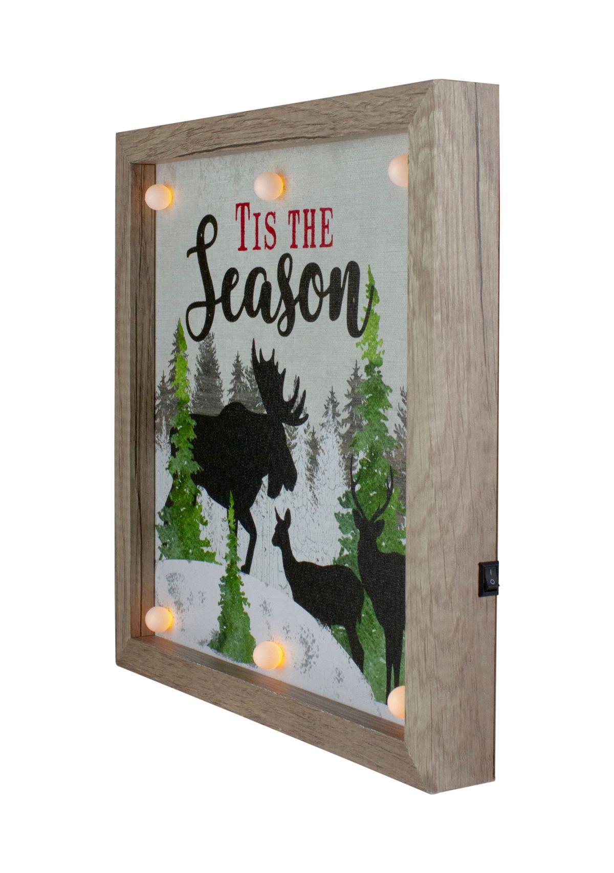 12Inch Lighted Tis The Season Christmas Wall Decor